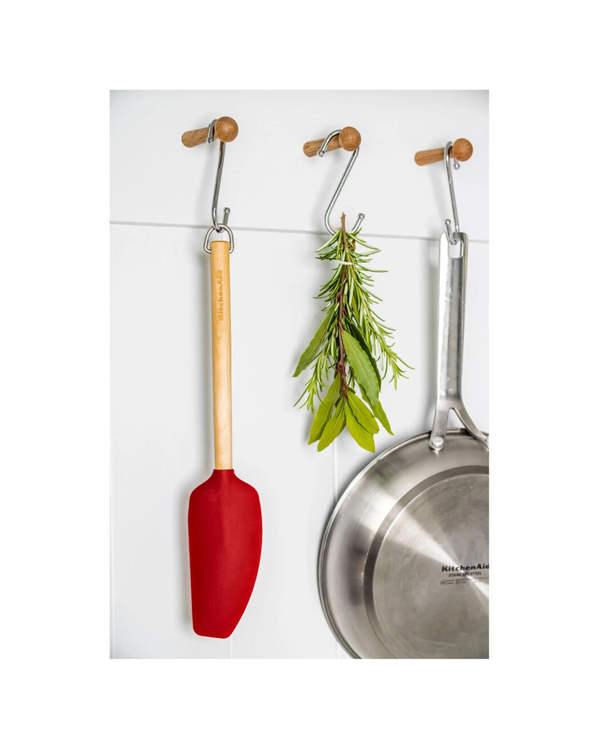 6 KitchenAid Birchwood Handle Mixer Spatula 4PK Silicone Head Kitchen Utensil - Red, 6 of 6