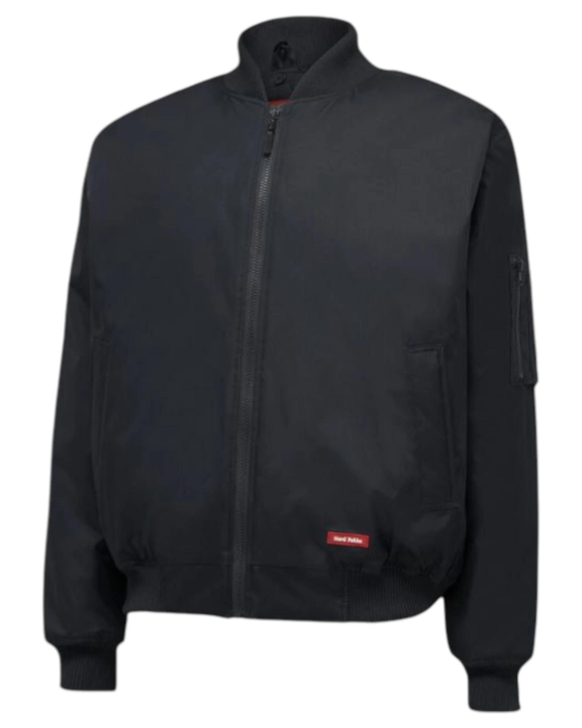 1 Hard Yakka Mens Bomber Jacket Waterproof Winter Zip Up Navy NAVY, 1 of 6