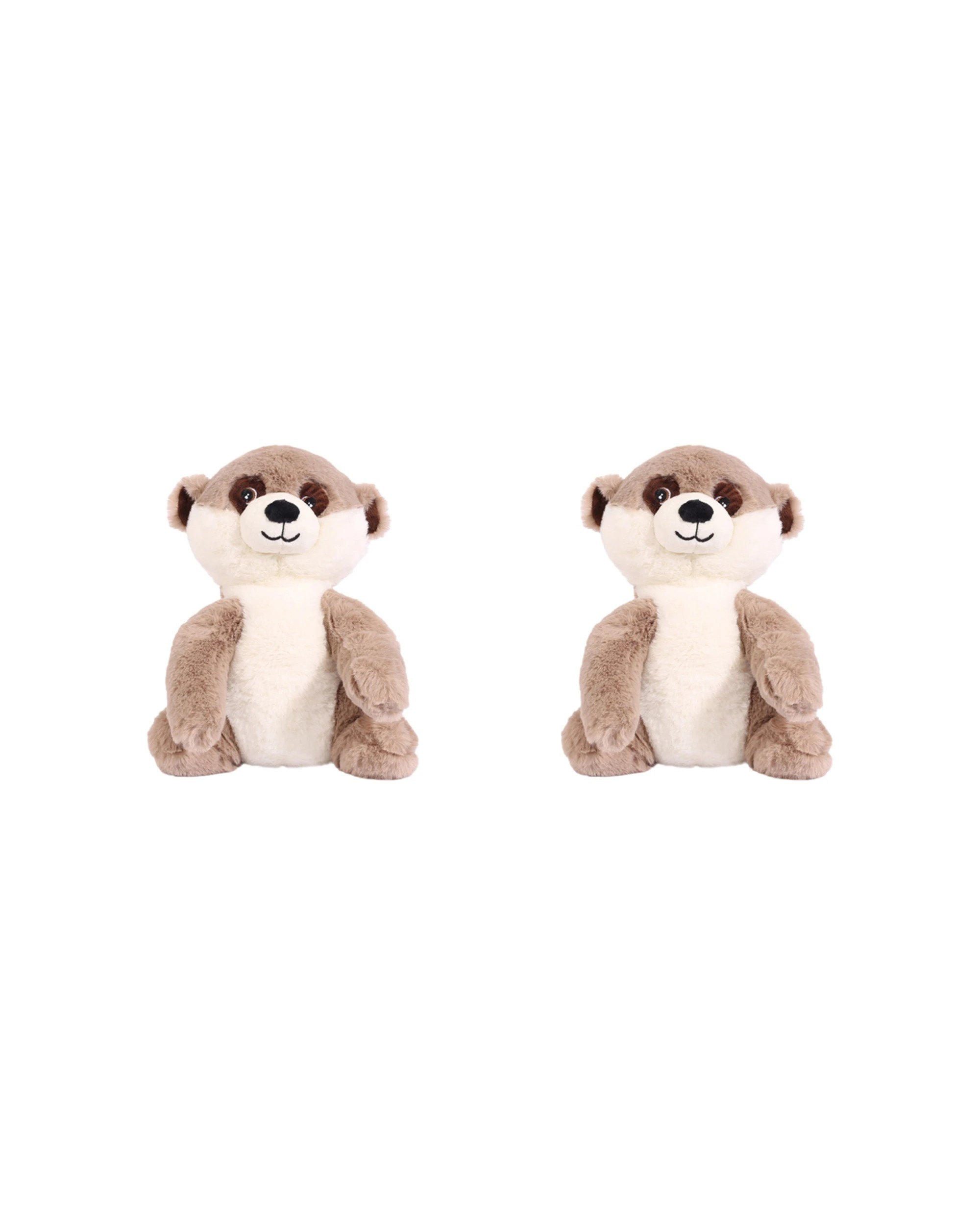 1 Splosh 2pc Toasty Hugs Milo Meerkat Soft Plush Baby Toy 35cm - Brown, 1 of 6