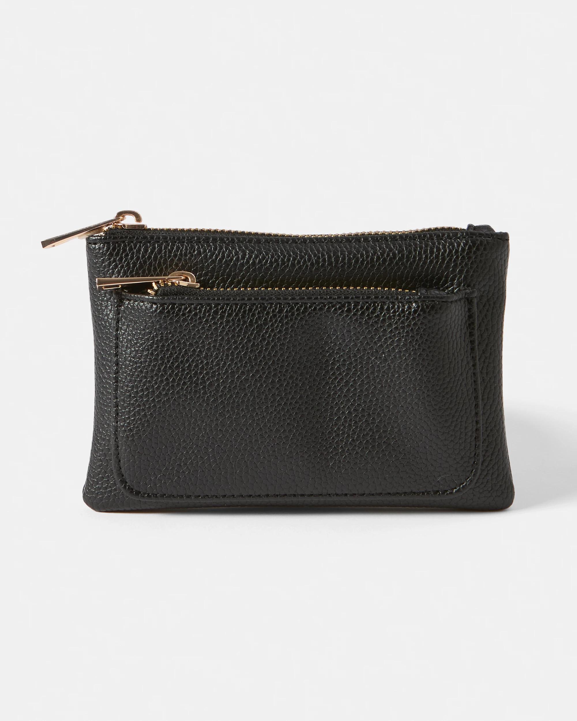 1 Double Pocket Purse BLACK, 1 of 4