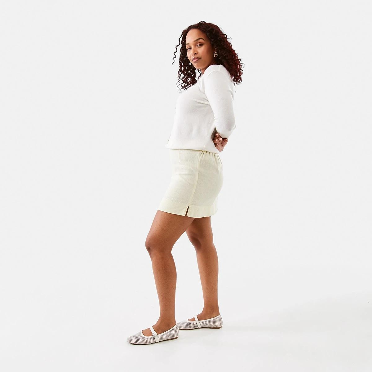3 Lightweight Crew Neck Cardigan WHITE, 3 of 7