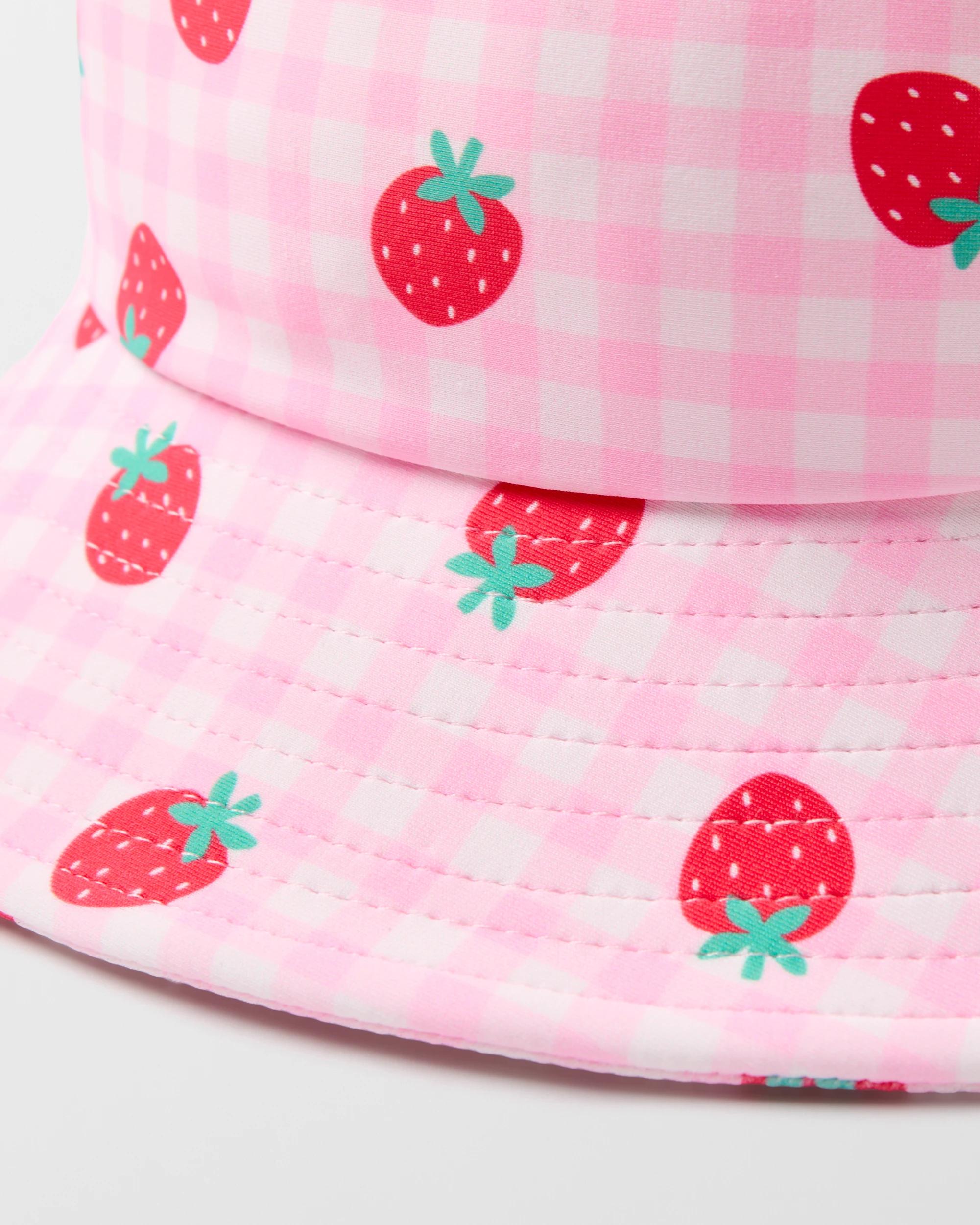 2 Wide Brim Swim Hat Ginghm, 2 of 3