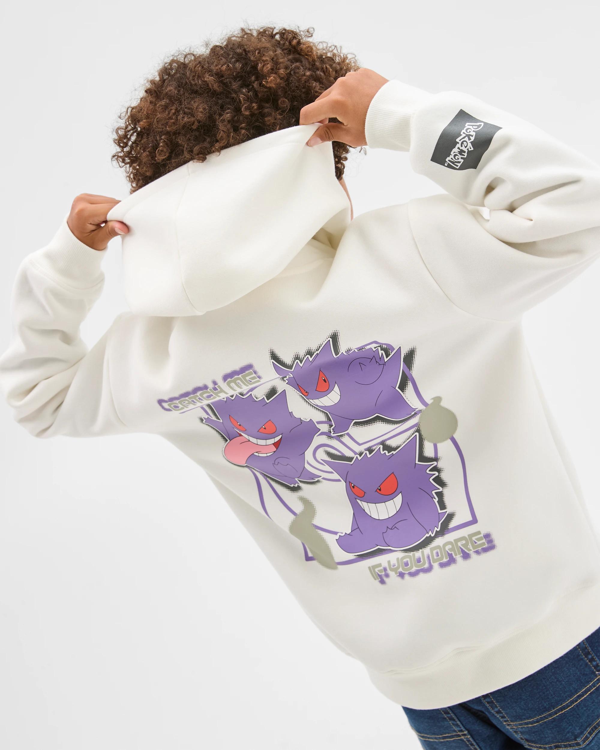 2 Pokemon Australian Cotton Blend Popover Hoodie OFF WHITE, 2 of 6