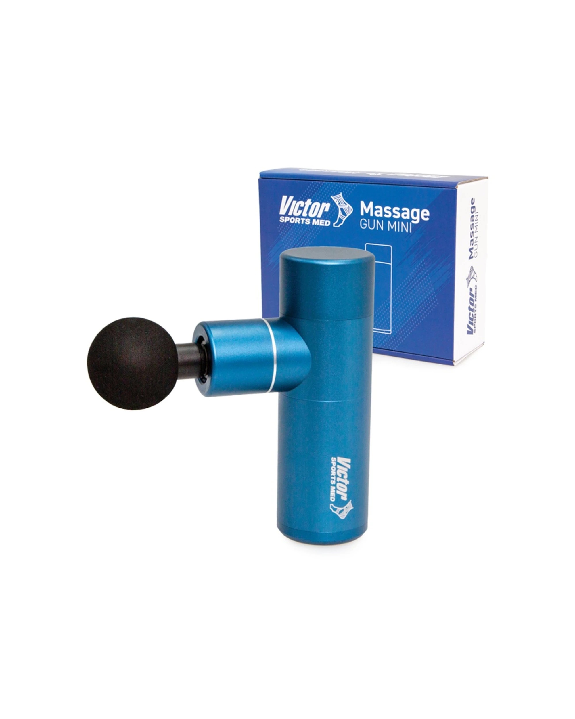 3 Victor Sports Portable Mini Vibration Massage Gun With Adjustable Speeds - Blue, 3 of 4