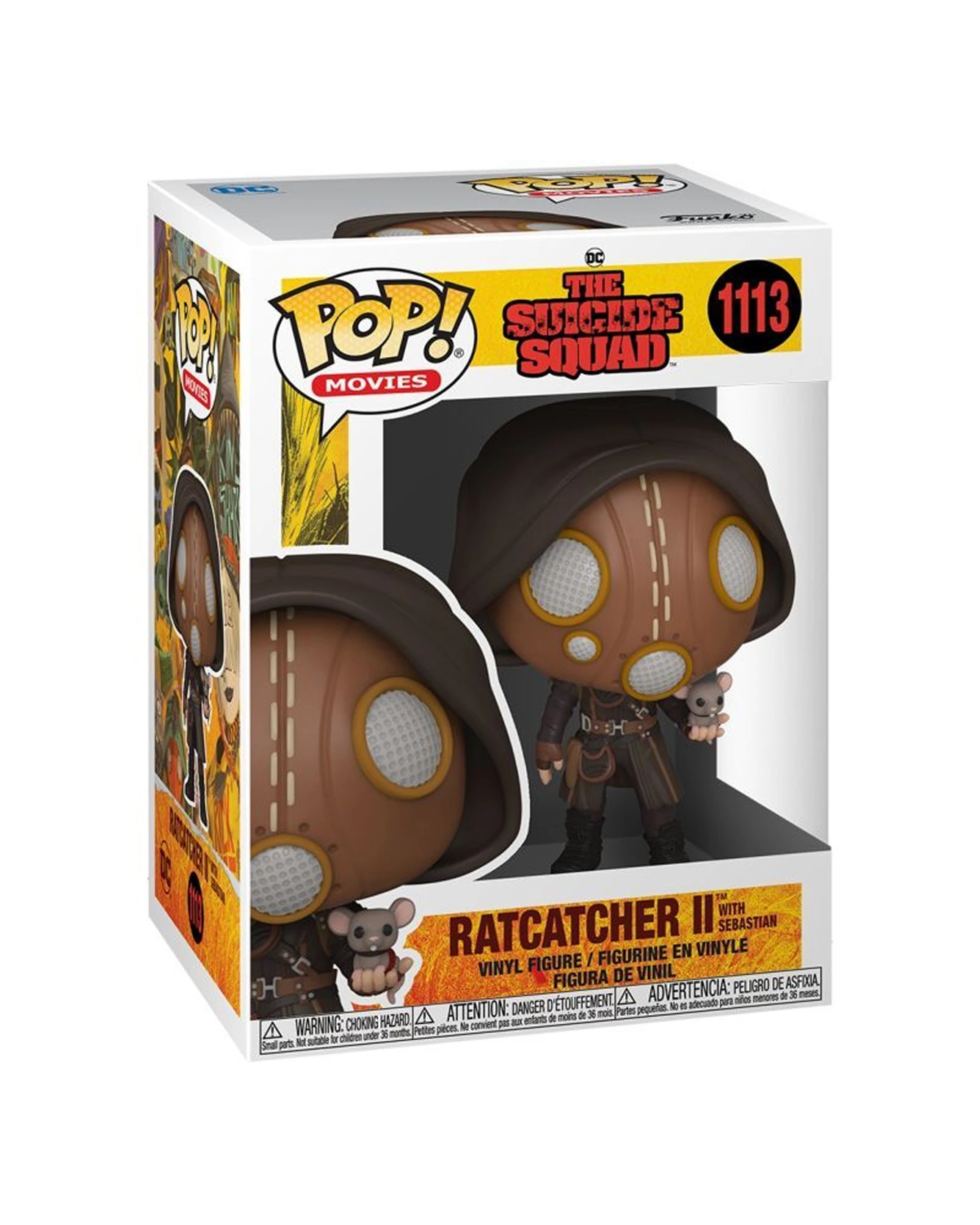 2 Pop Vinyl Figurine The Task Force X Squad - Ratcatcher II With Sebastian 10cm Vinyl - Brown, 2 of 3