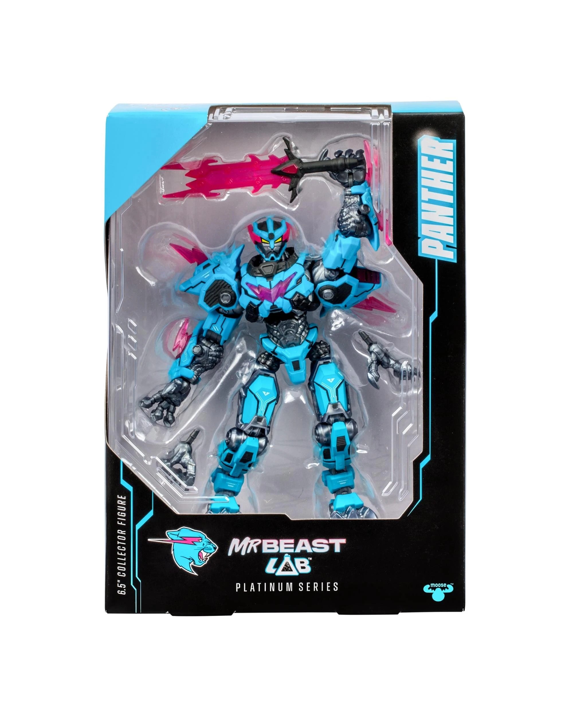 6 Mr Beast Lab Platinum Series S2 W1 Collector Pack Panther Battle Titan Figure, 6 of 9