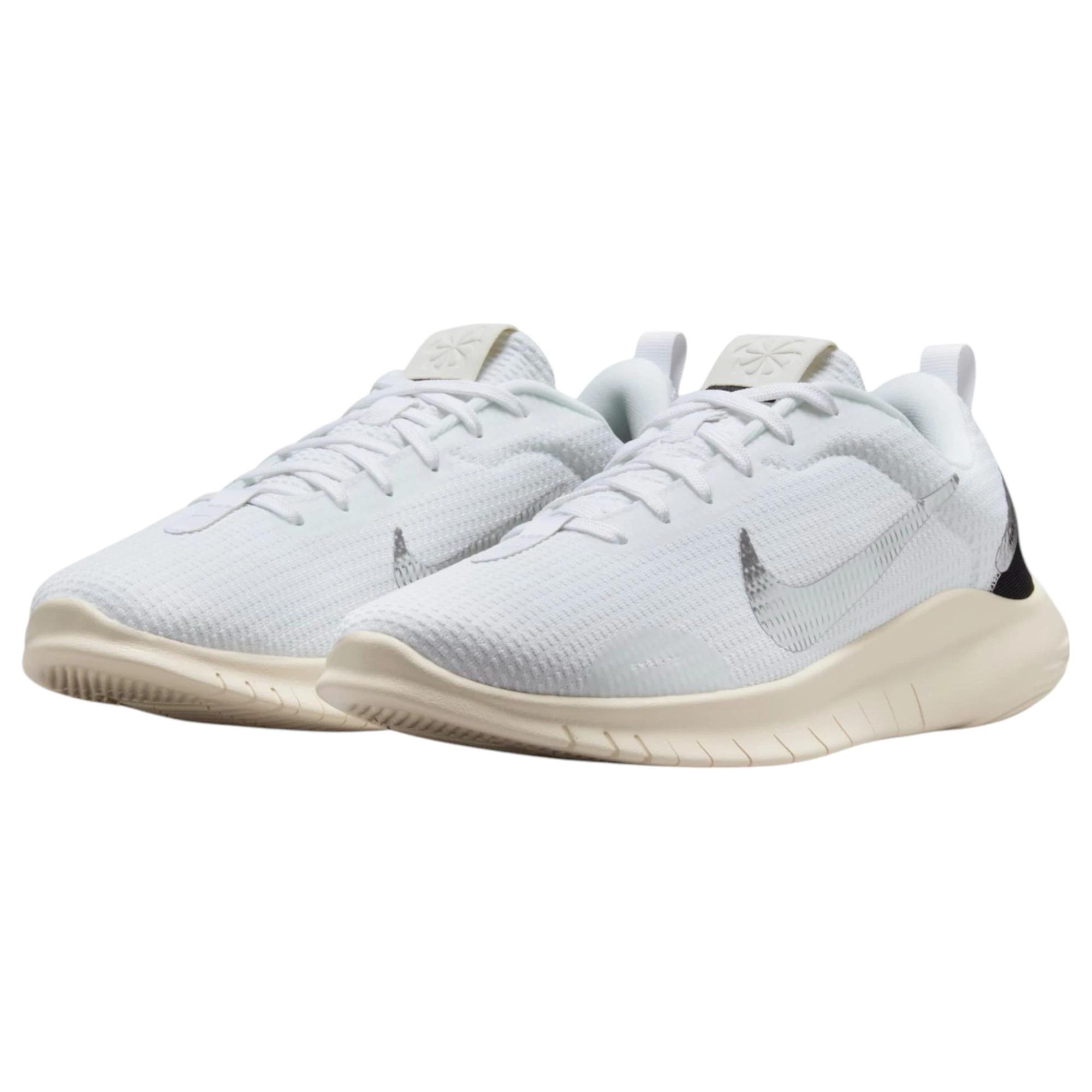 3 Nike Womens Flex Experience Run 12 White/ Silver Athletic Running Shoes WHITE/SILVER, 3 of 8