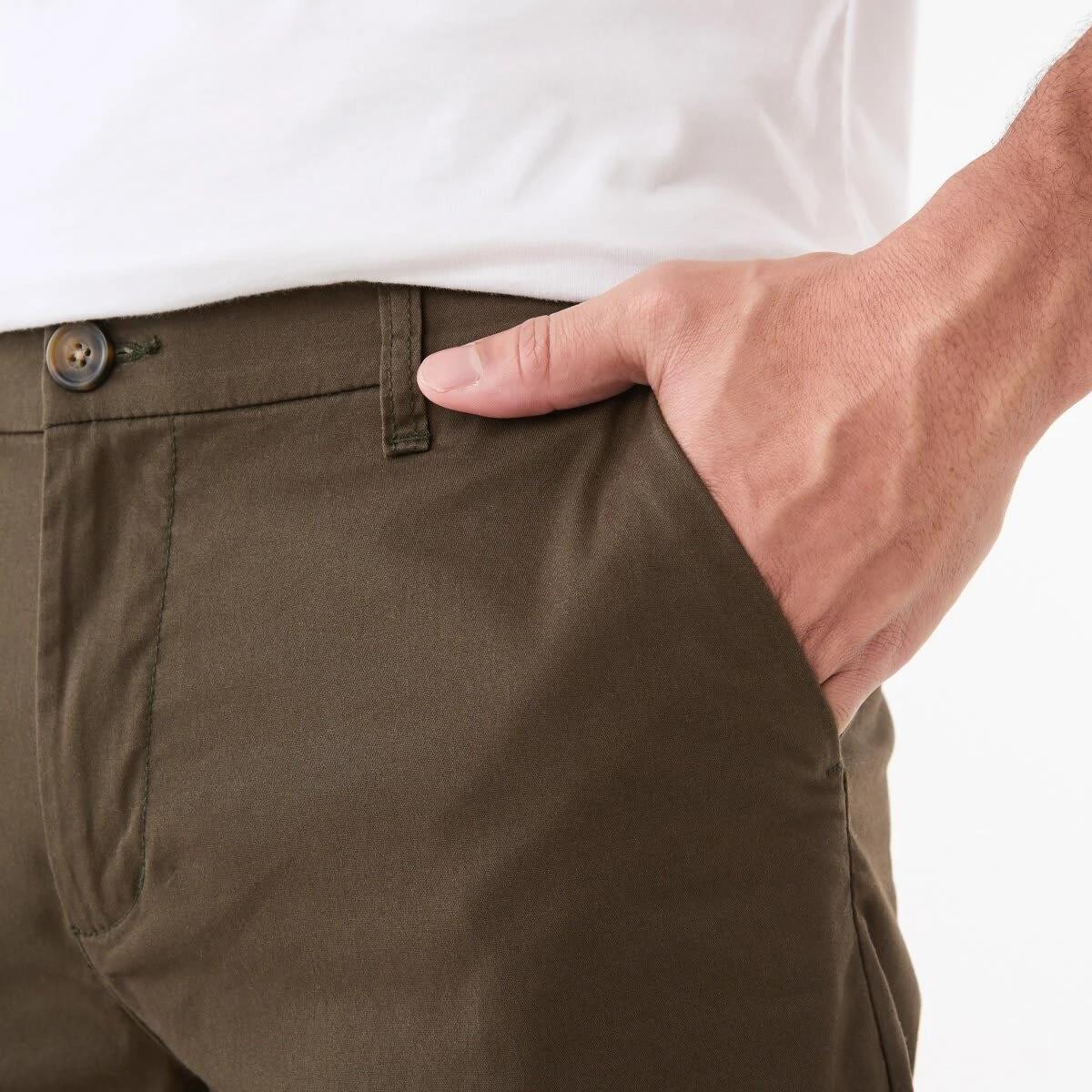 5 Slim Stretch Chino Shorts FOREST NIGHT, 5 of 5