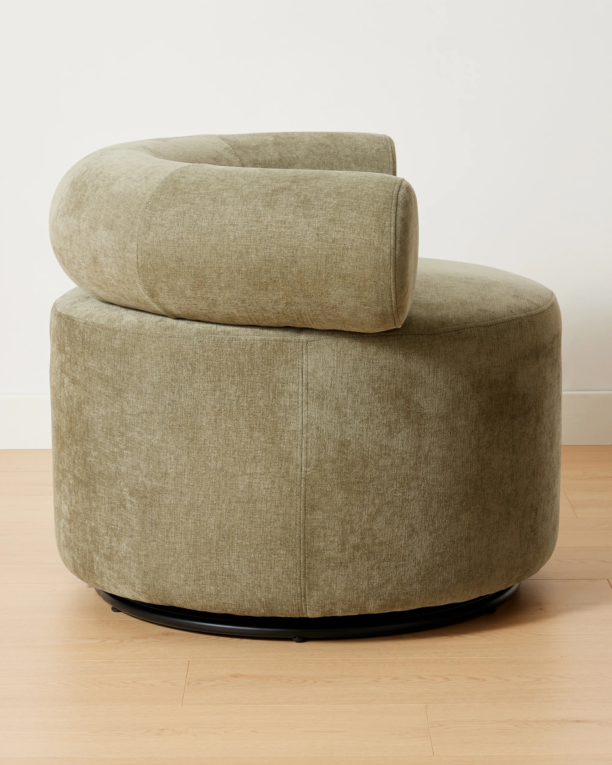 4 Halo Swivel Round Chair - Green, 4 of 9
