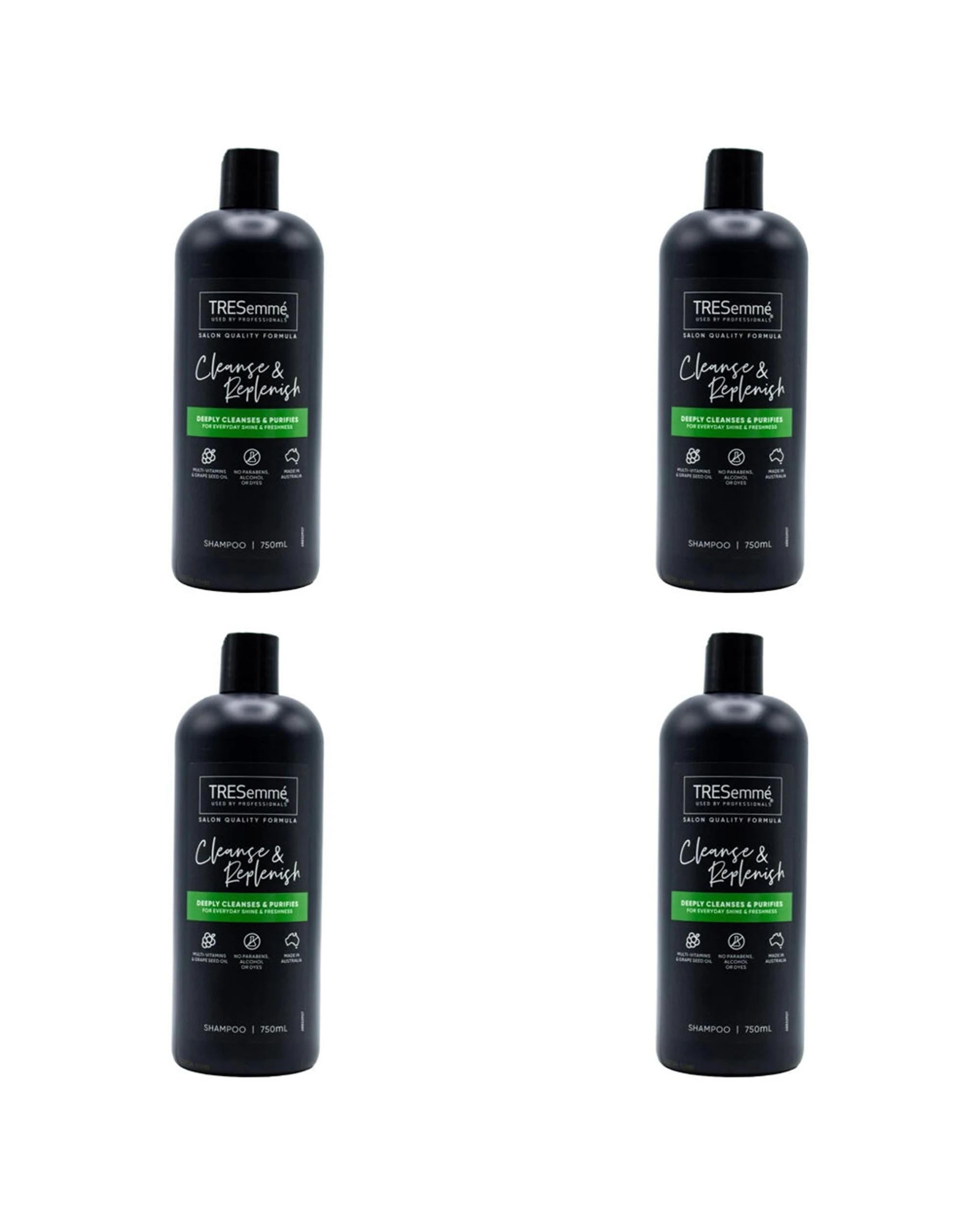 1 TRESemme 4PK Cleanse Replenish Shampoo 750ml Vitamins Grape Seed Oil Hair Care - Multi, 1 of 3