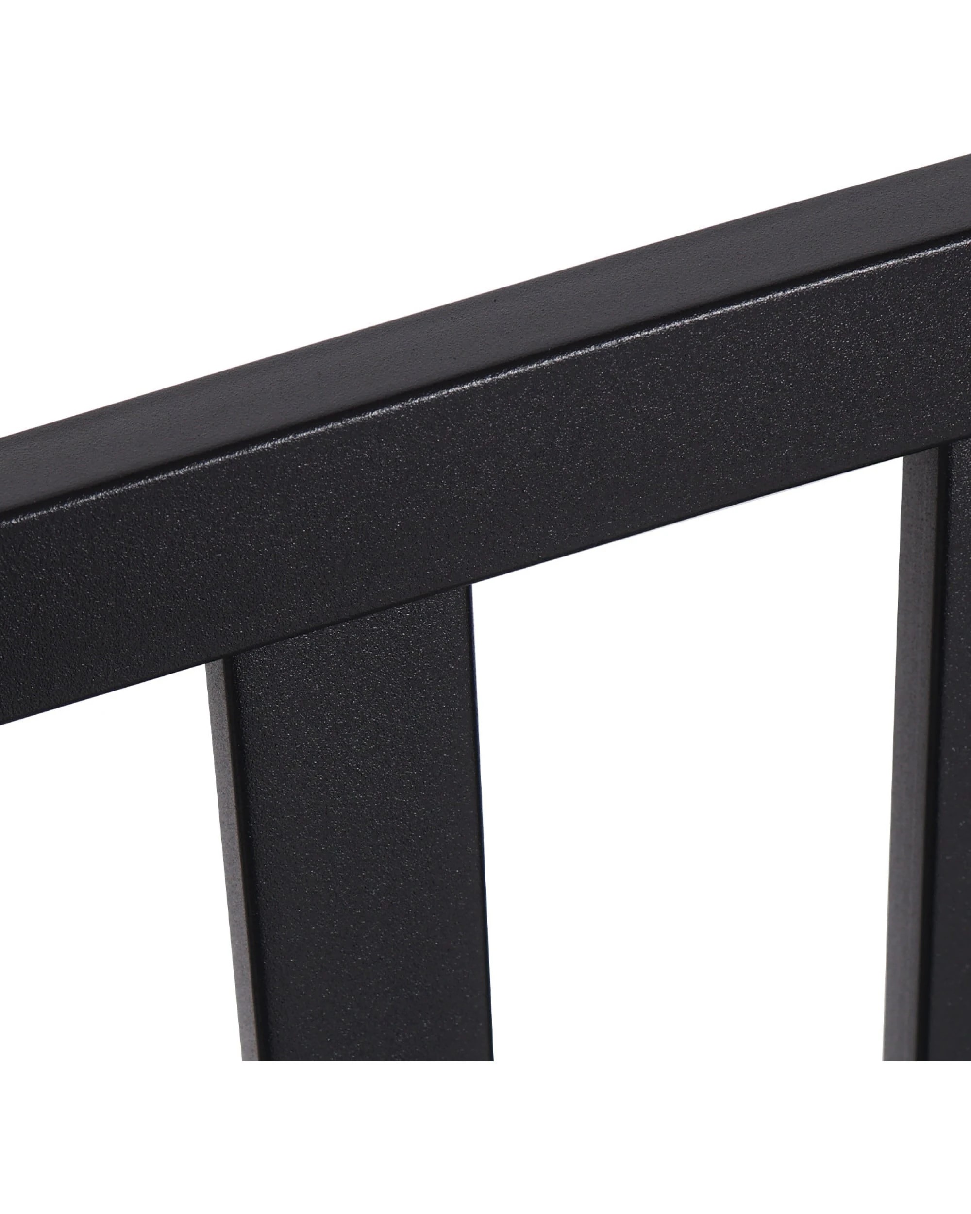 6 Wallaroo Steel Outdoor 2 to 3 Seater Garden Bench Rust Resistant Cast Iron 300kg Capacity - Black, 6 of 10