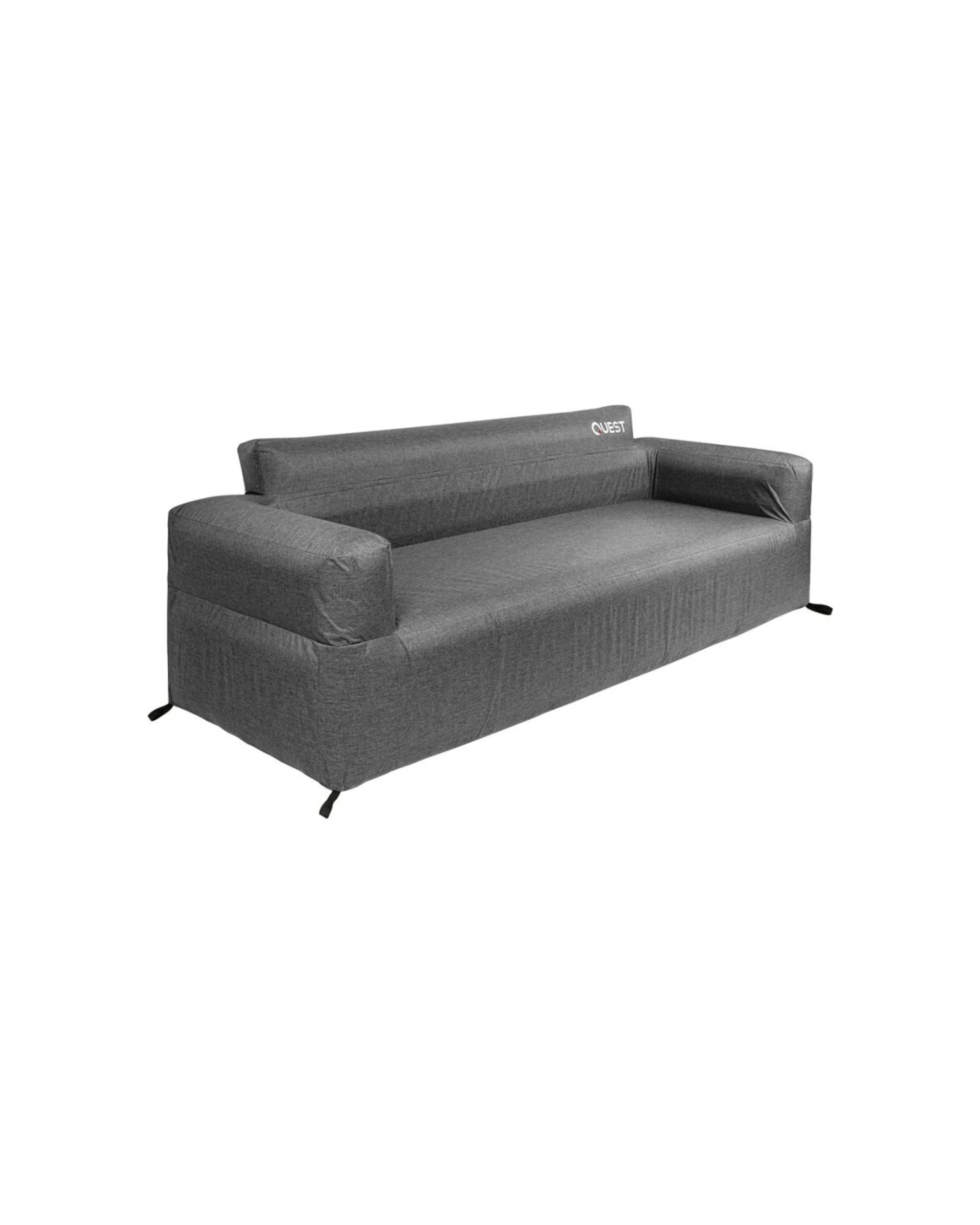 1 Quest Outdoors Air Sofa 4 Seater Inflatable Camping With Carry Bag Boston Valves - Charcoal, 1 of 5