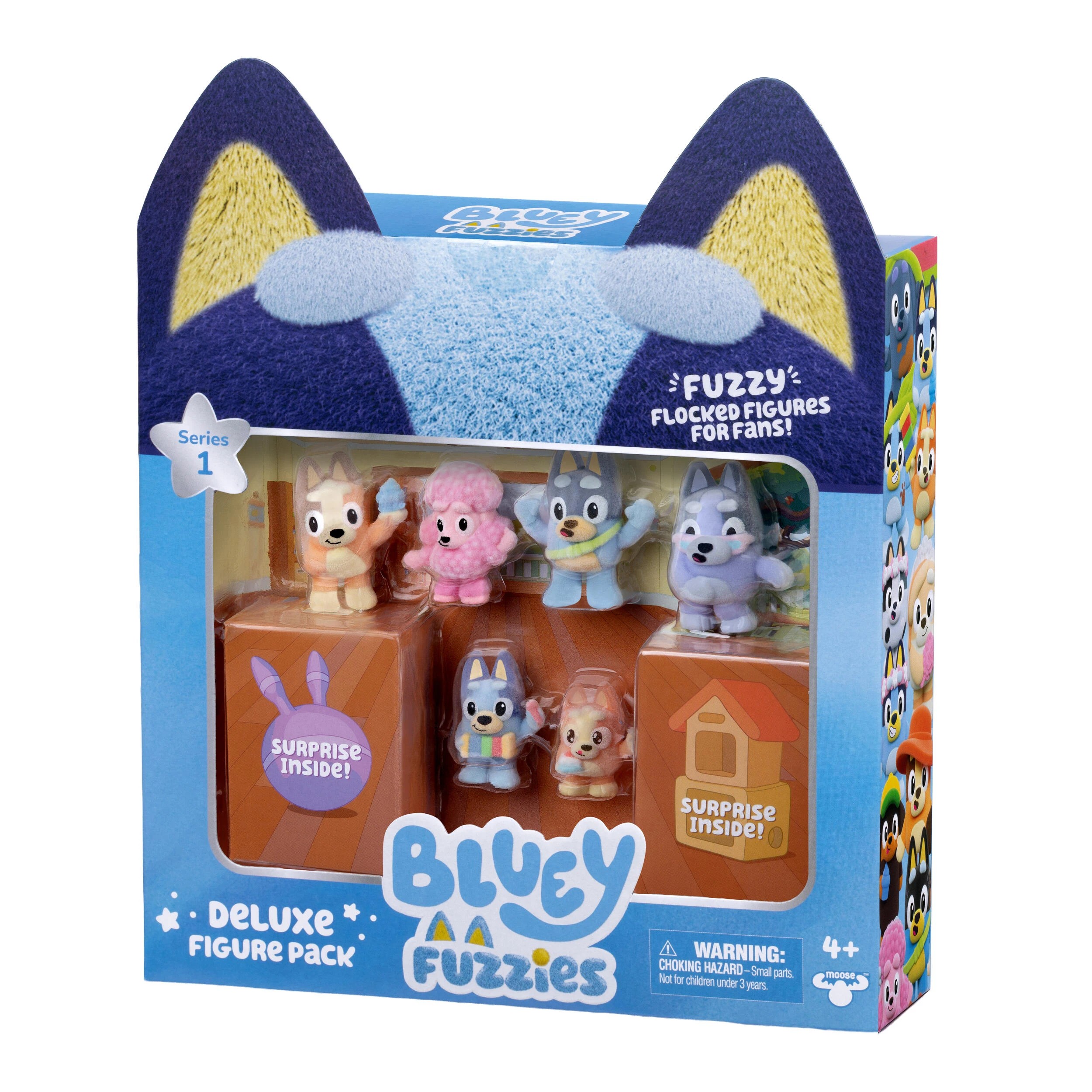 4 Bluey Fuzzies Deluxe Figure Pack, 4 of 9