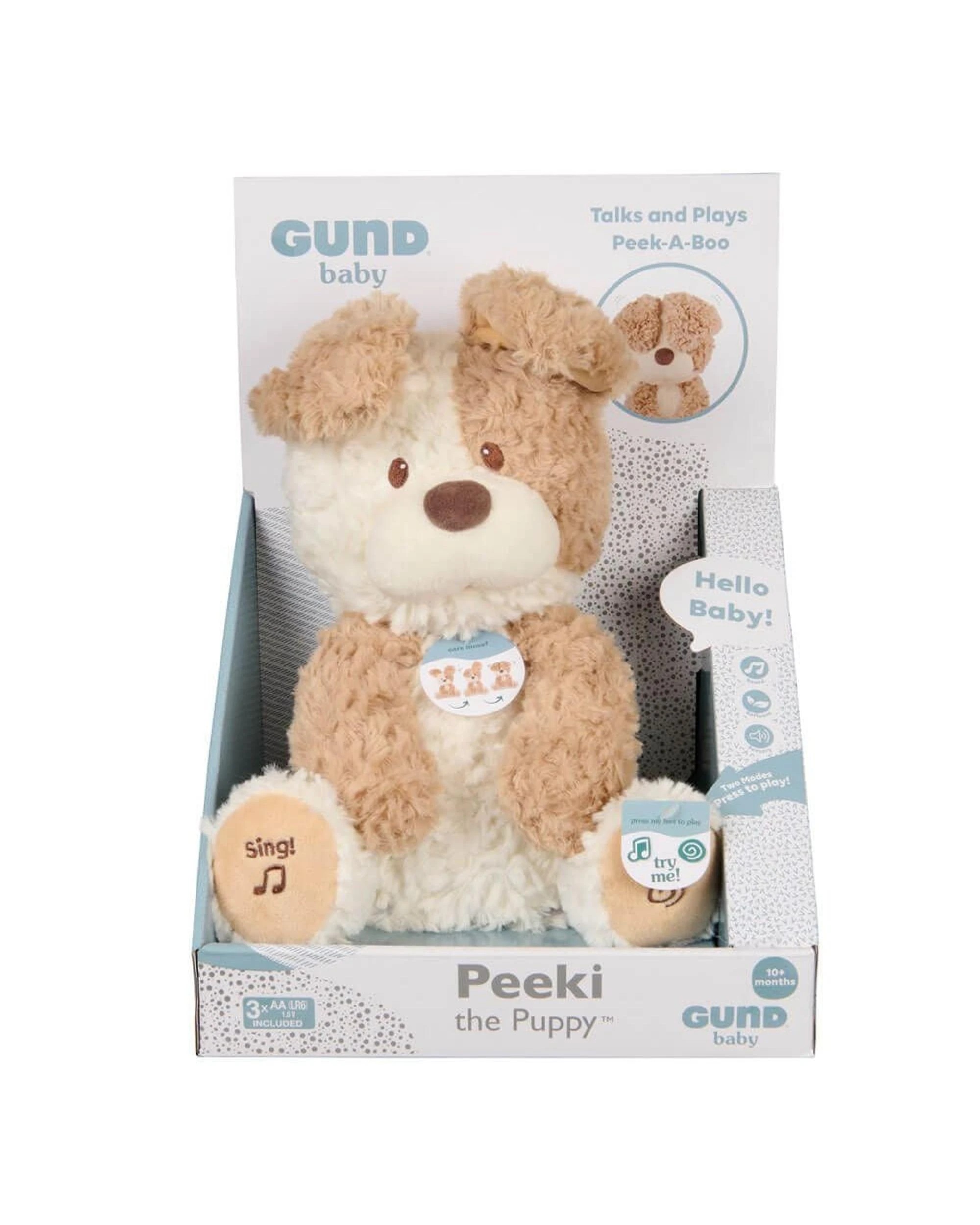 1 Gund Peeki the Puppy Animated Plush, 1 of 10