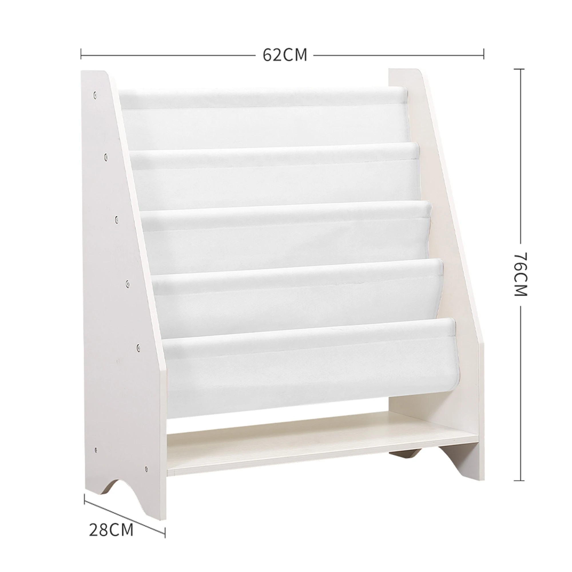 3 Bopeep 4-tier Kids Bookshelf - White, 3 of 8