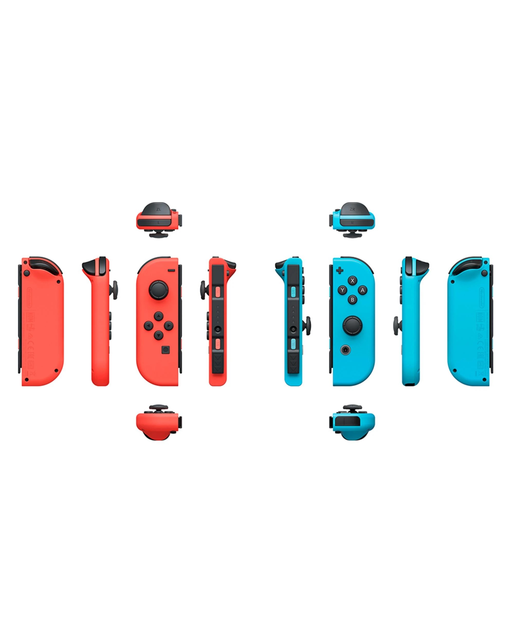 2 Nintendo Switch Joy-Con Neon Red and Blue Controller Set, 2 of 6