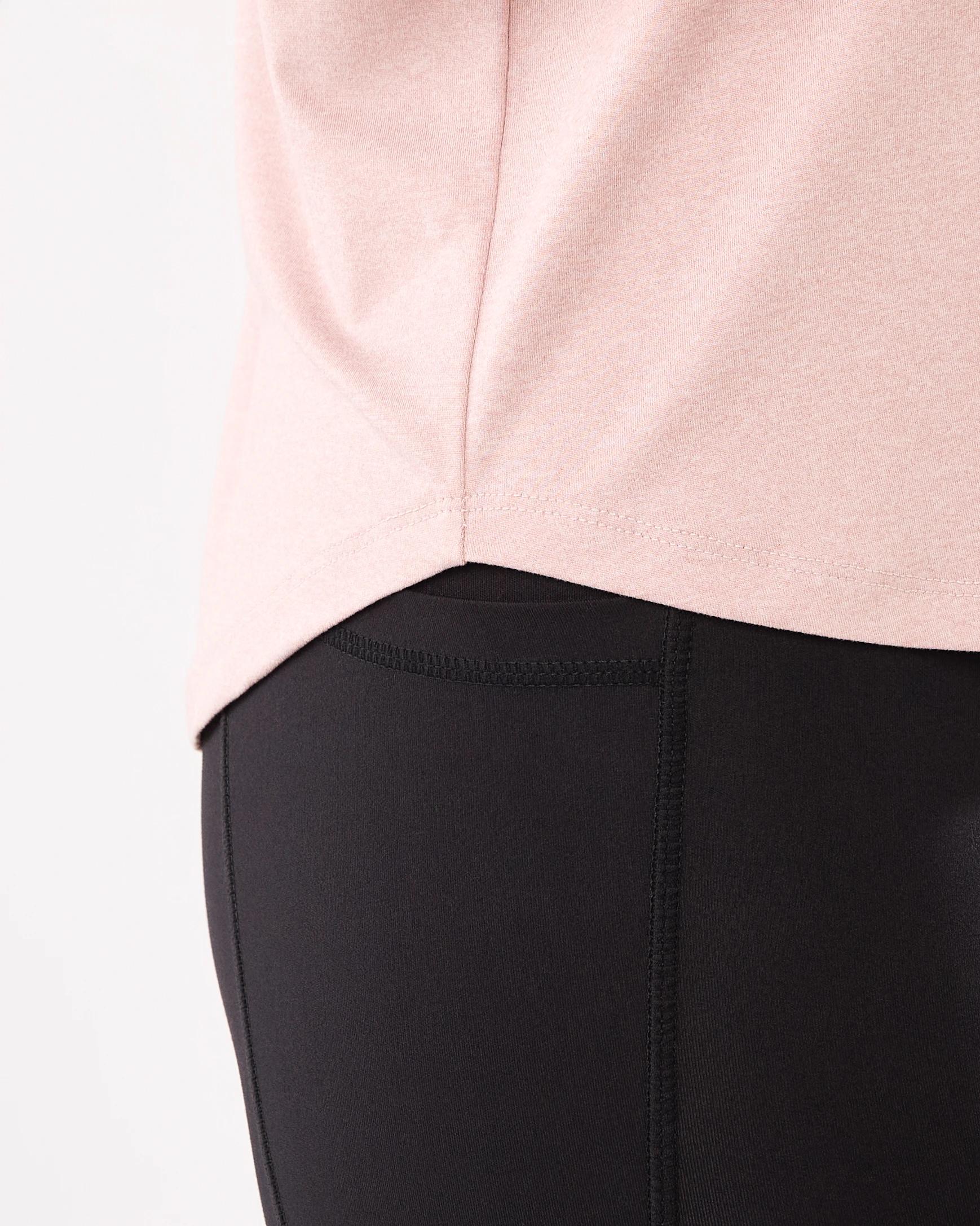 7 Active Womens Twist Back Studio T-shirt Burn Pink, 7 of 7