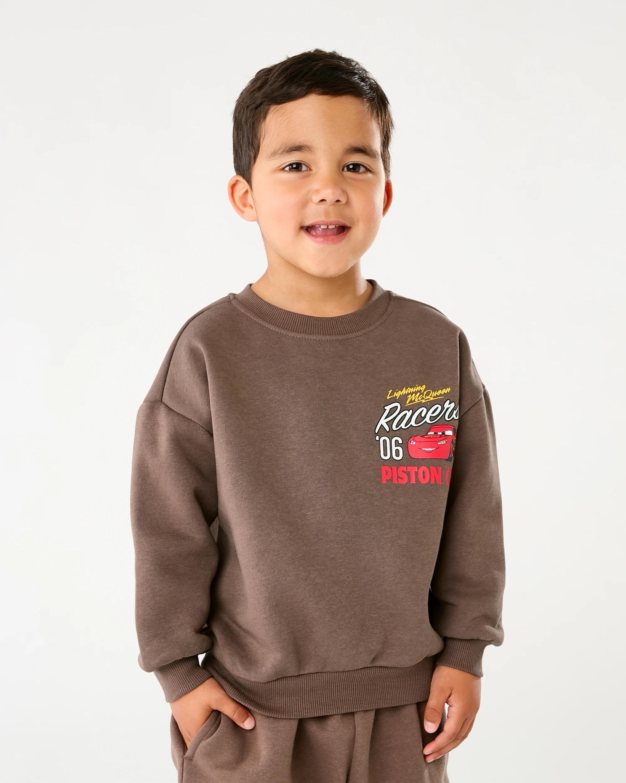1 Cars License Oversized Crew Neck Sweatshirt Cars, 1 of 7