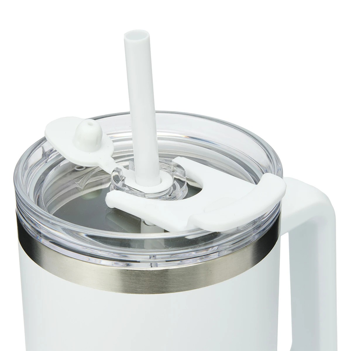 4 1.18L White Jumbo Tumbler with Handle, 4 of 10