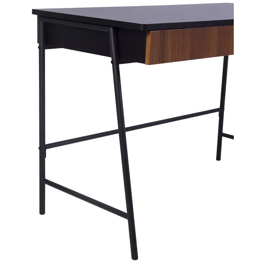 7 Studymate Vinci 2 Drawer Desk Walnut and Black Desks, Tables and Workstations, 7 of 10
