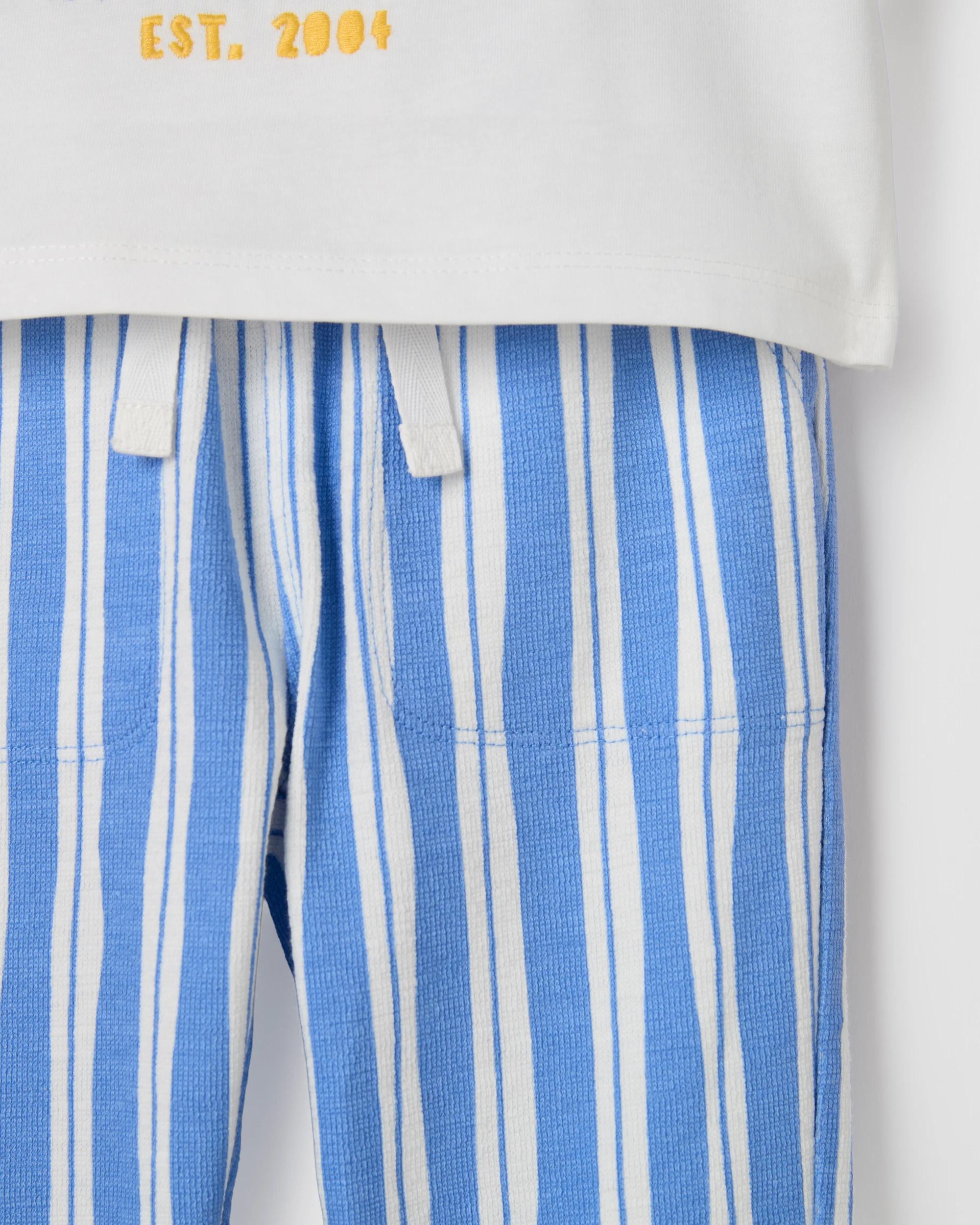 6 Target Baby Organic Cotton T-Shirt & Trackpants 2 Piece Set SEAS THE DAY CLOUD DANCER, 6 of 6