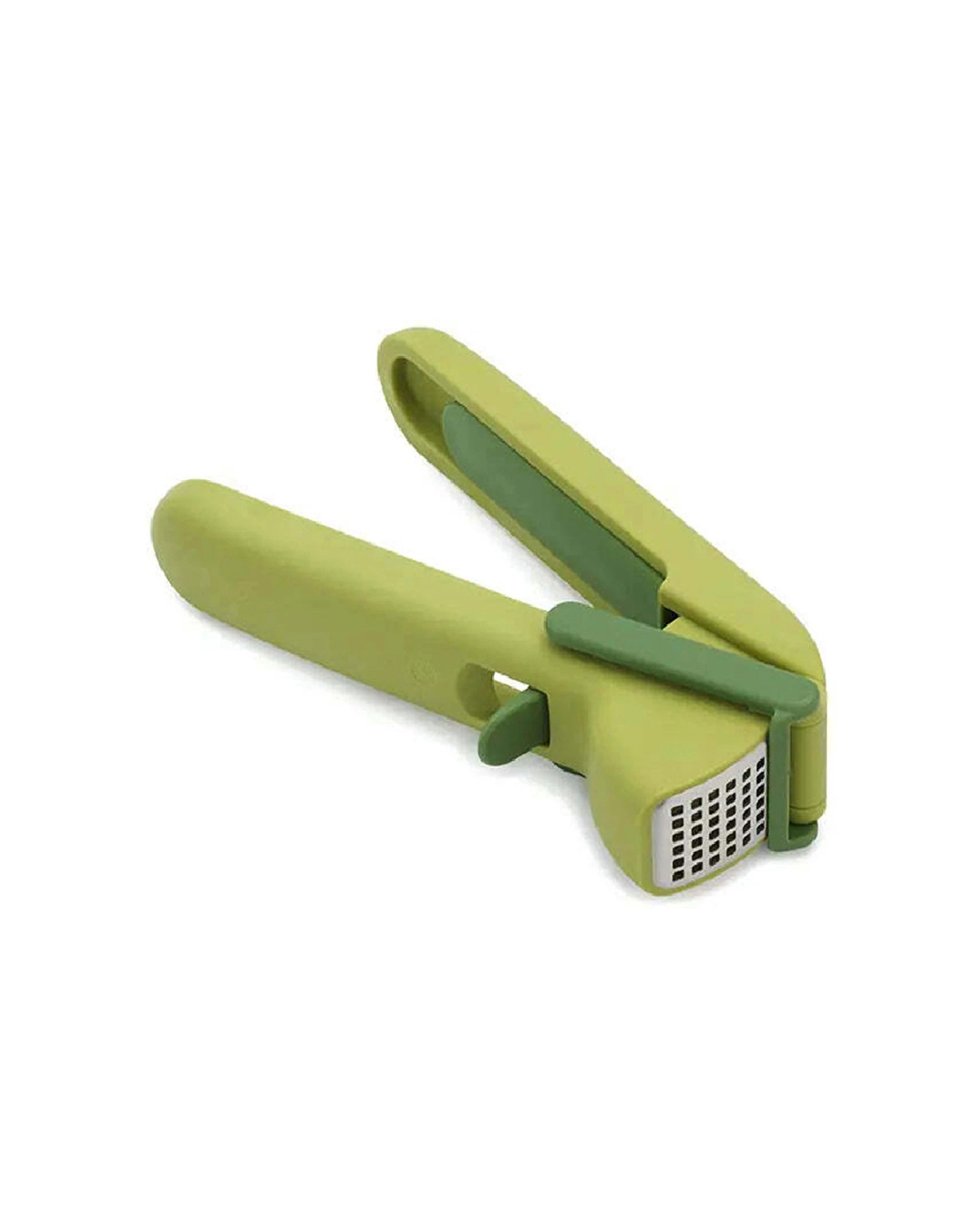 1 Joseph Joseph CleanForce Garlic Press Crusher With Cleaning Tool - Green, 1 of 4
