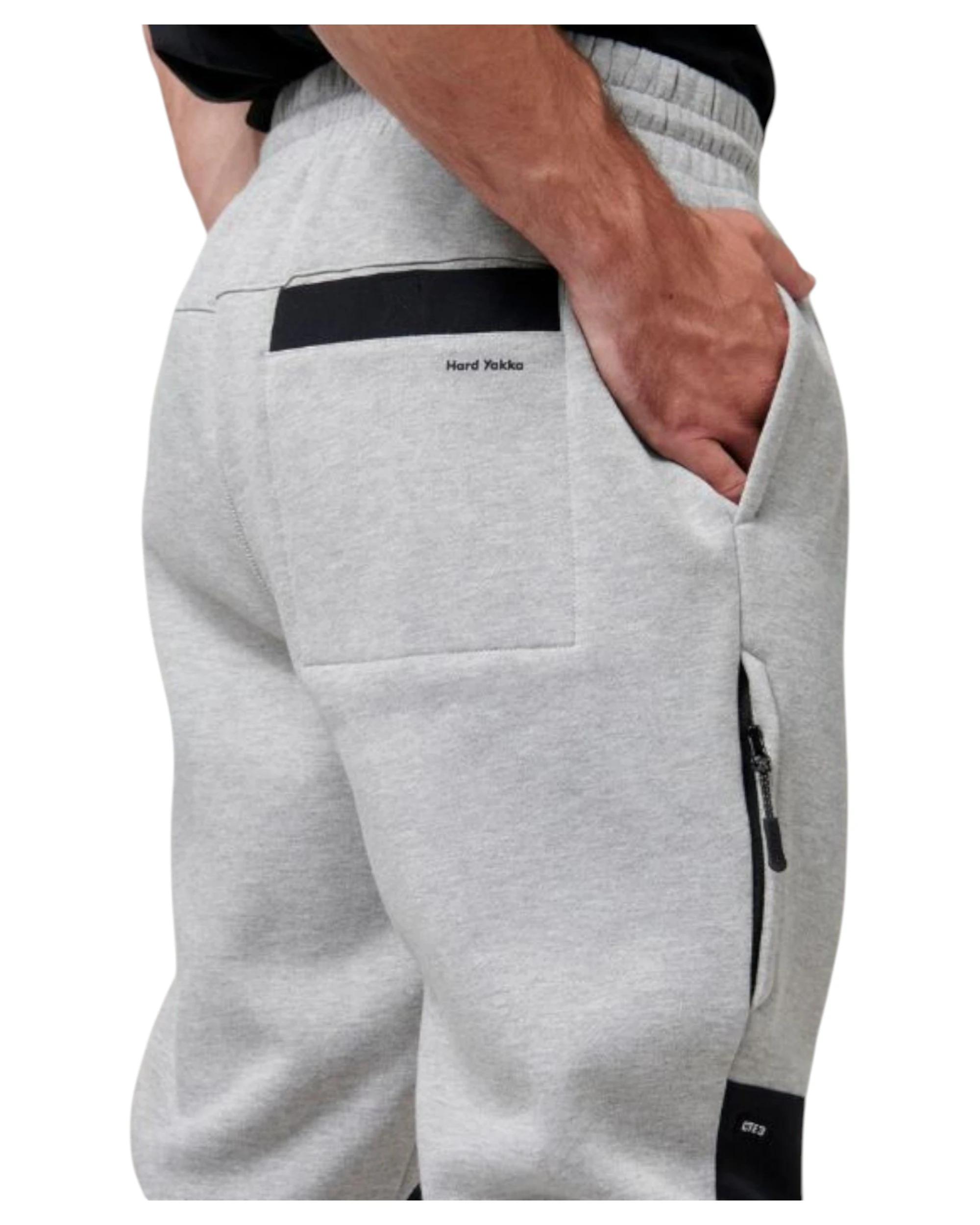 6 Hard Yakka Mens Xtreme Jogger Fleece Trackie Pant Grey GREY, 6 of 7
