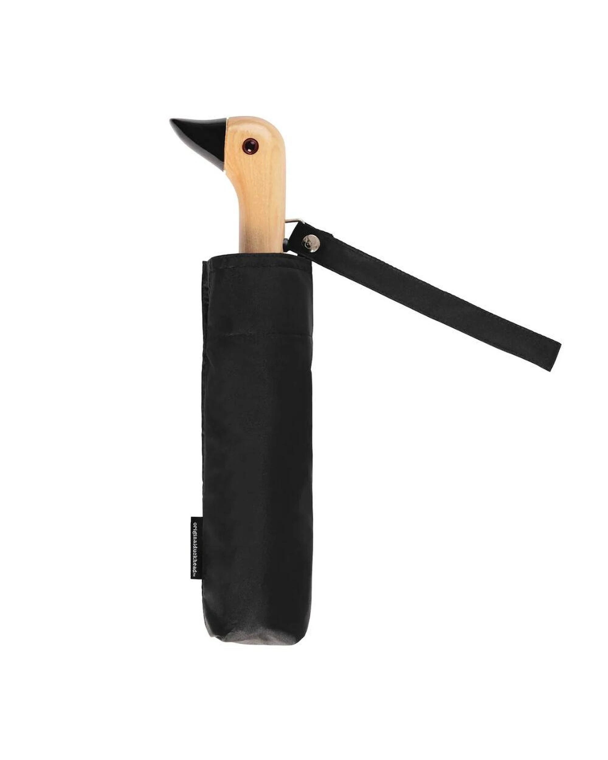 1 Original Duckhead Duck Umbrella Compact Black  5 x 7 x 35cm - Black, 1 of 2