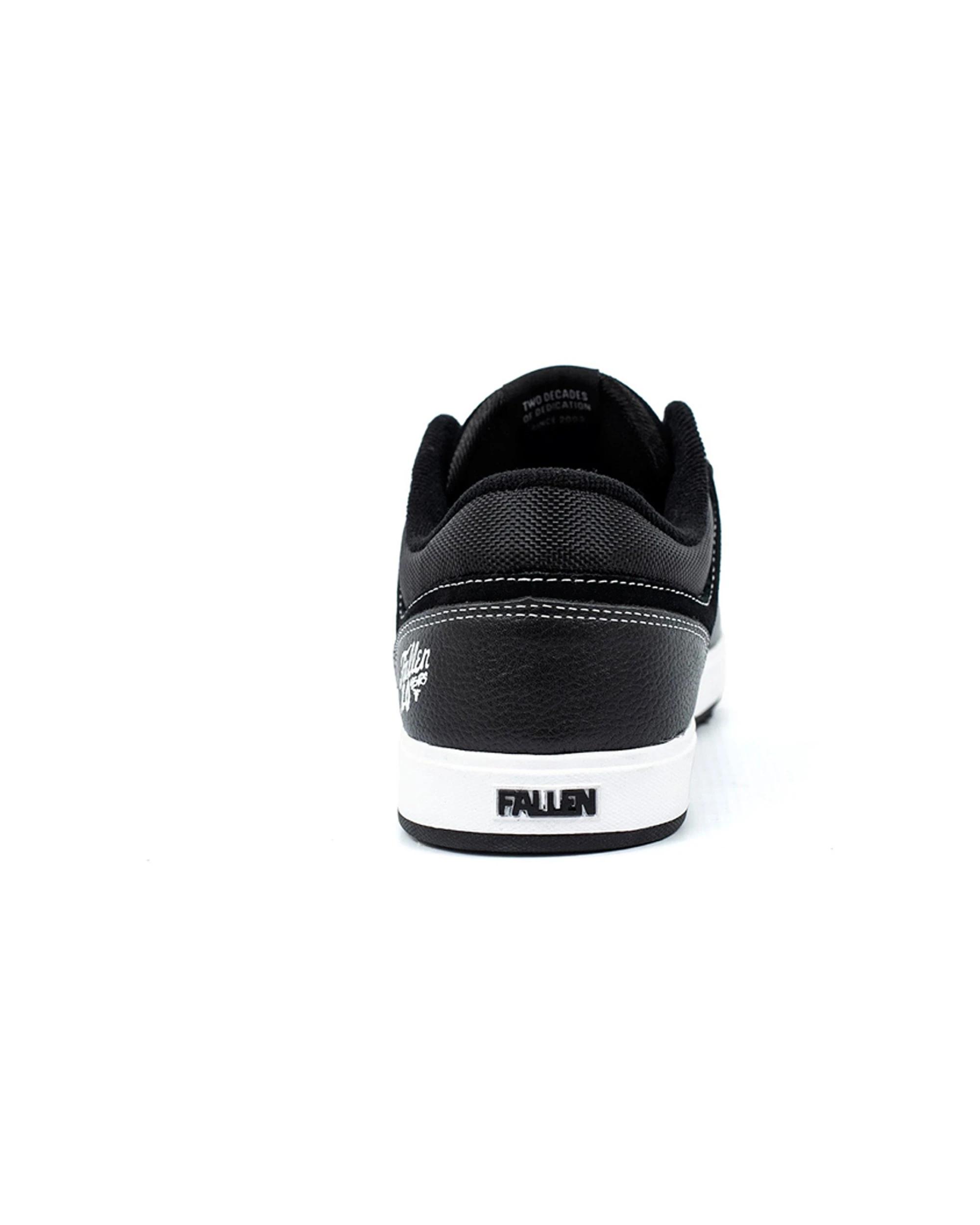 5 Fallen Footwear Men Patriot 20 Year Skate Sneaker Shoes BLACK/WHITE, 5 of 7