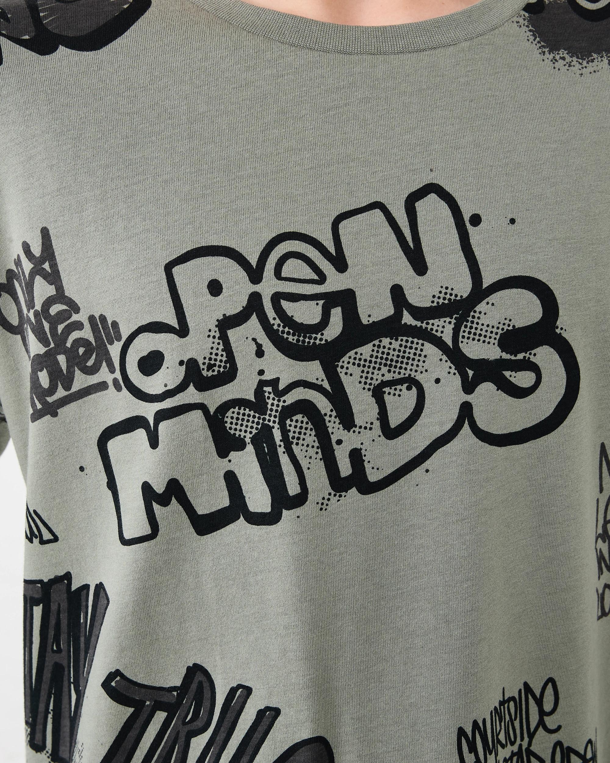 5 Jersey Pyjama Set Grn Grfiti, 5 of 7