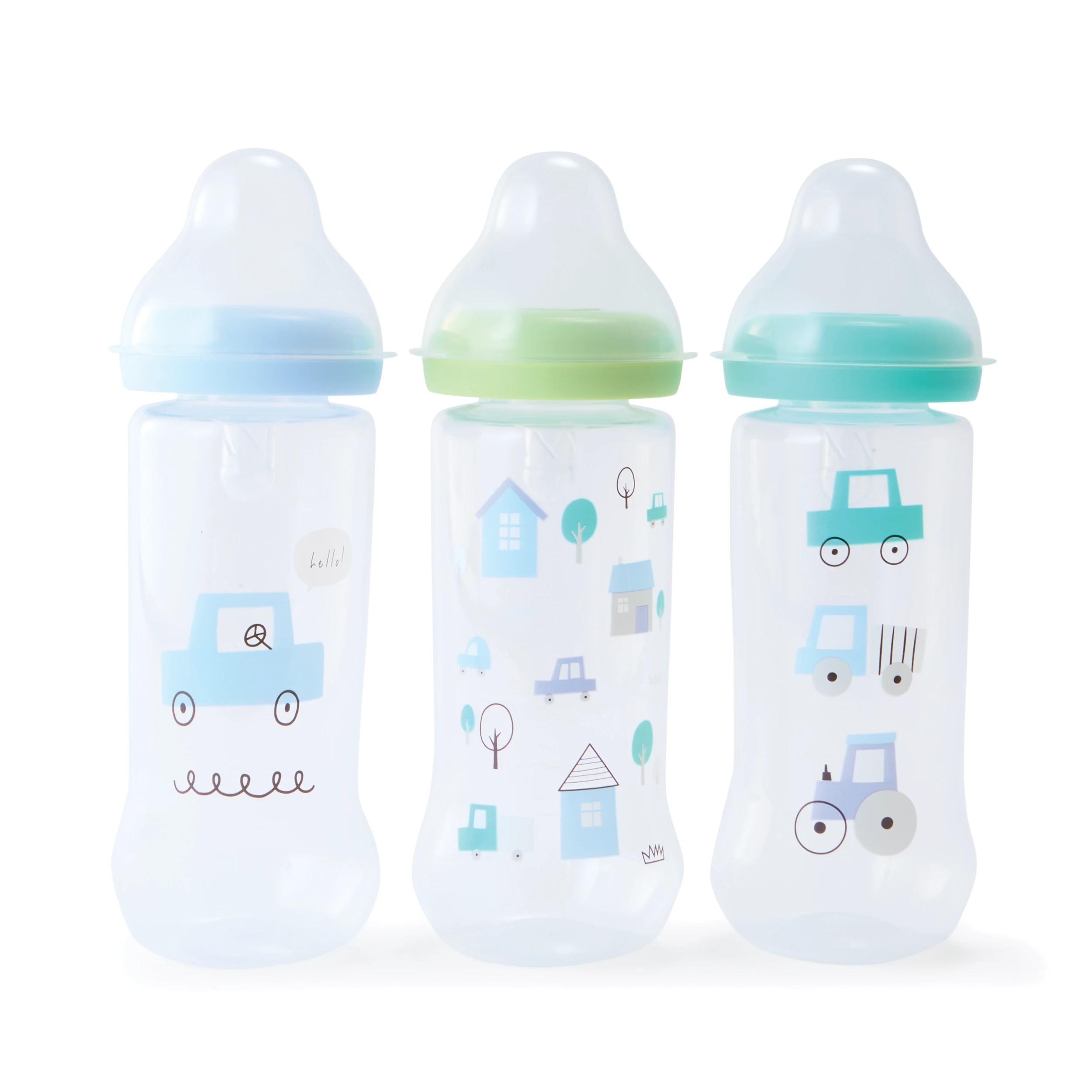 2 3 Pack Narrow Neck Bottles - Assorted, 2 of 4