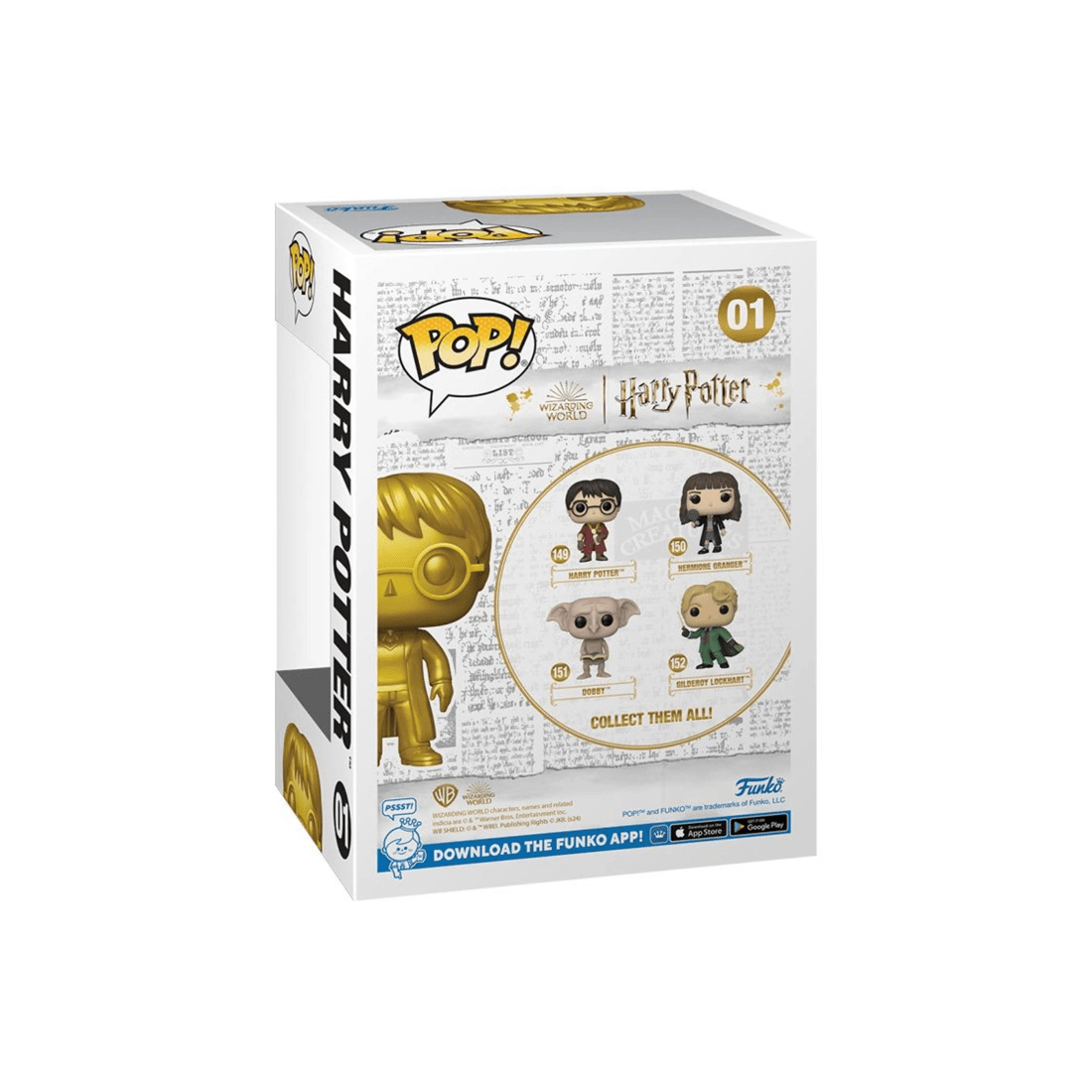 4 Funko Harry Potter Harry Potter Metallic Funko POP! Vinyl, 4 of 4
