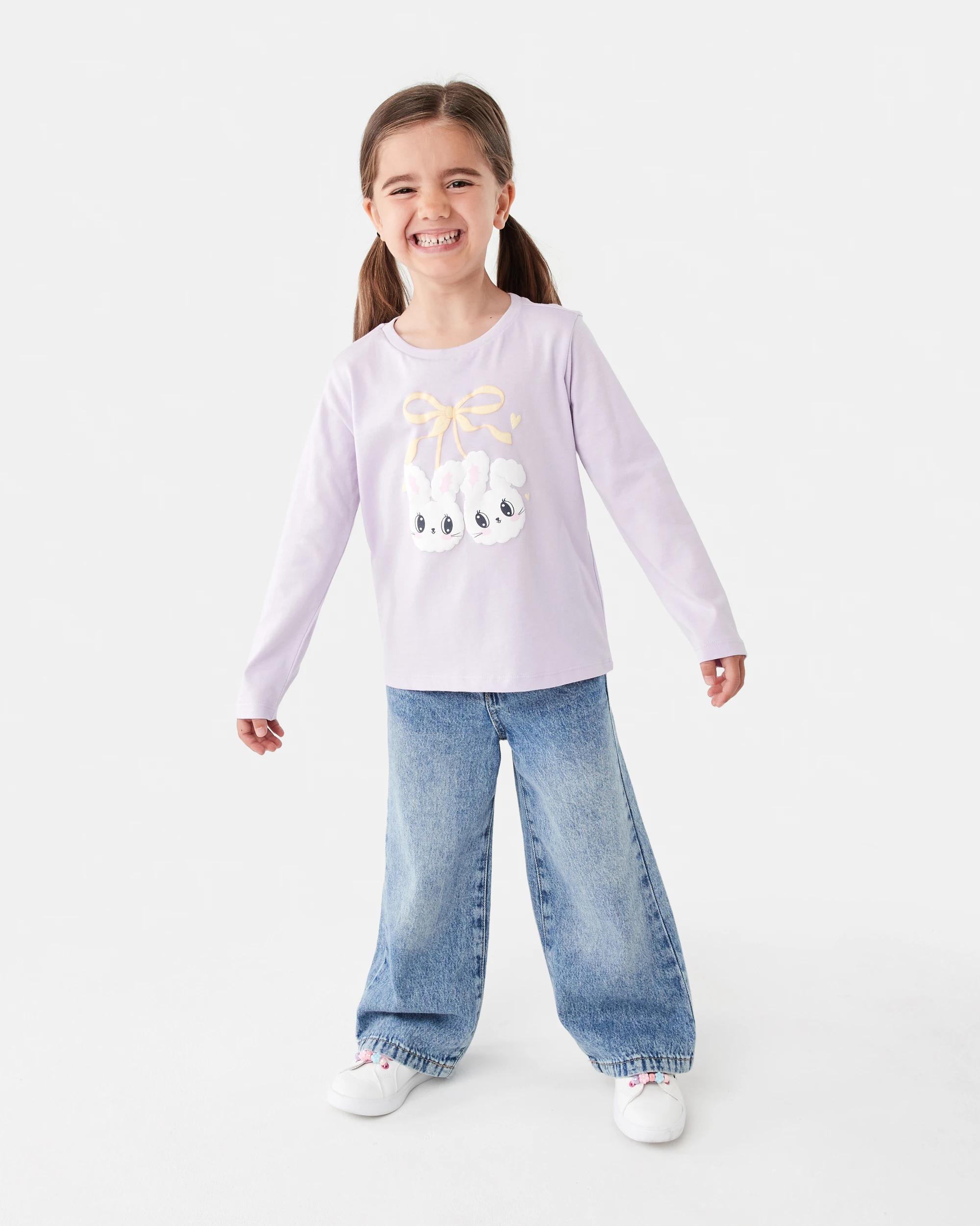 6 Print T-shirt Pur Bunny, 6 of 7