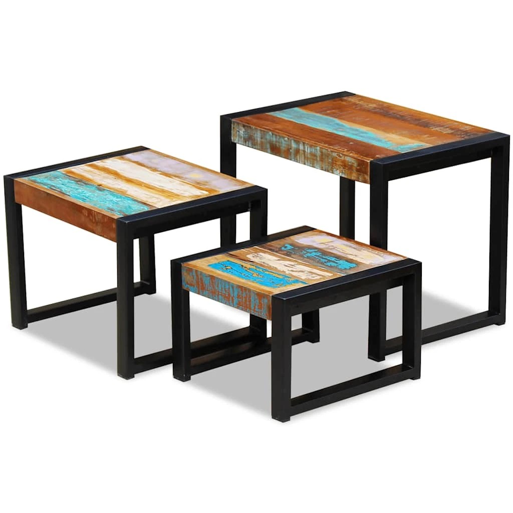 2 Vidaxl Side Table Wooden Side Table - Multi, 2 of 10