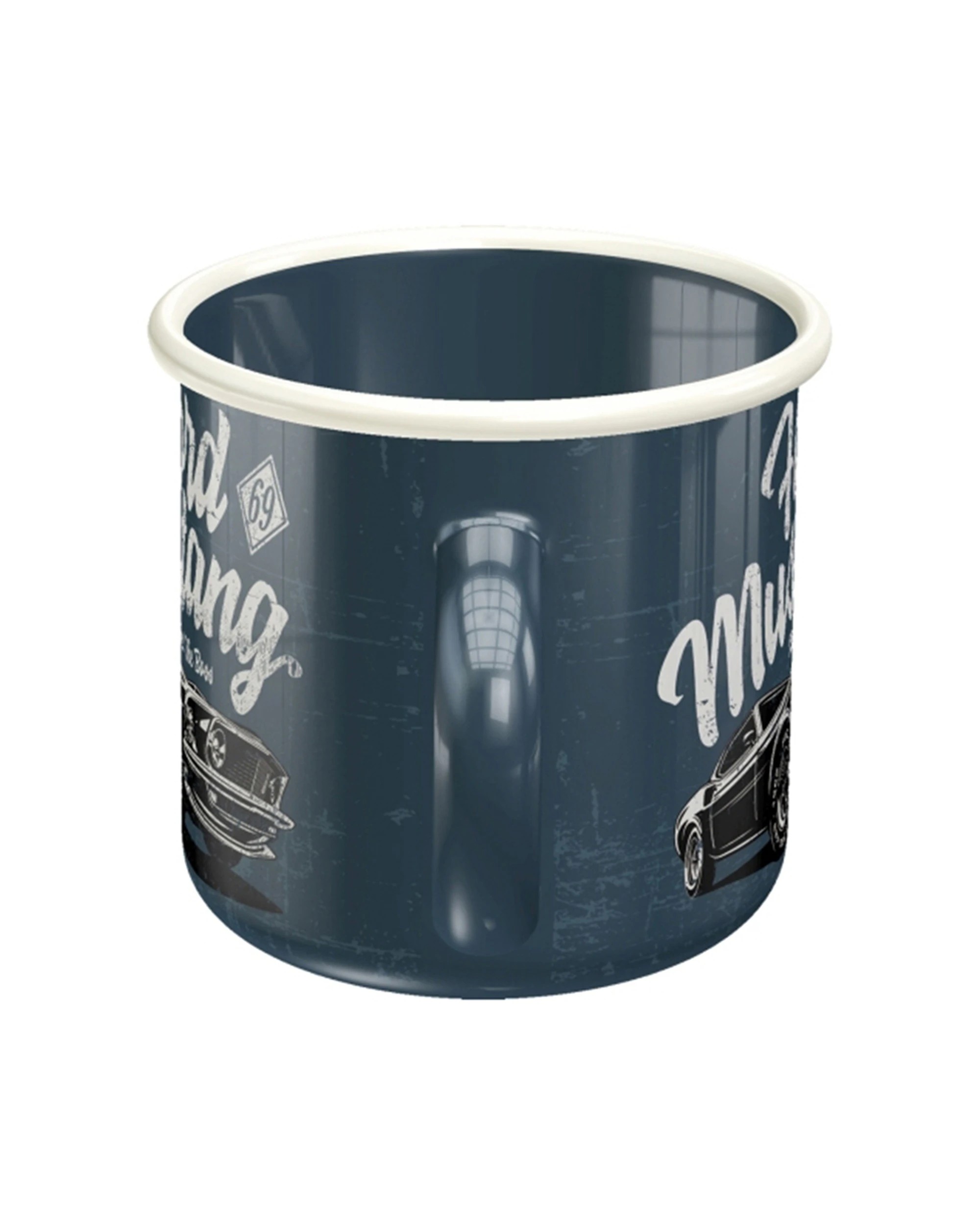 2 Nostalgic-Art Enamel Mug 360ml Mug -  Ford Mustang The Boss - Blue, 2 of 3