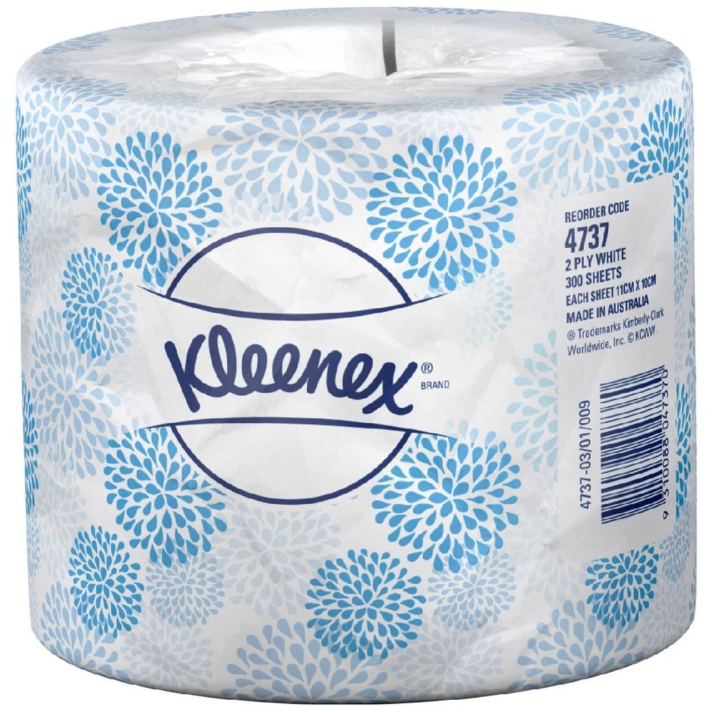 3 Kleenex 2 Ply Executive Toilet Paper Roll 300 Sheet 48 Pack, 3 of 7
