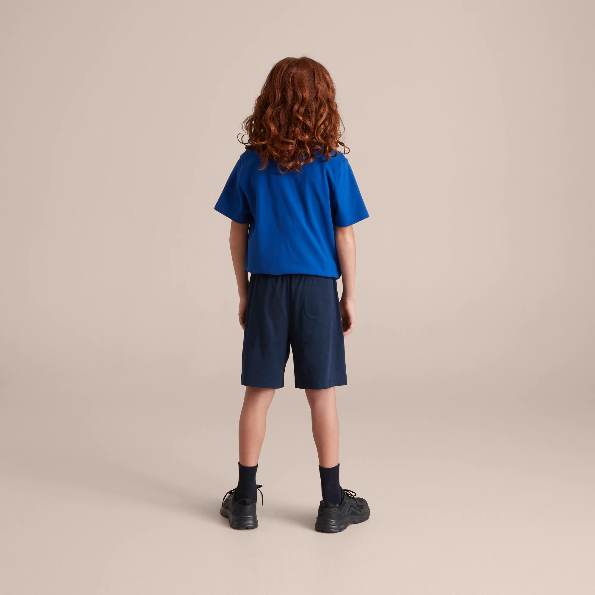 3 Target School Knit Shorts NAVY BLUE, 3 of 10