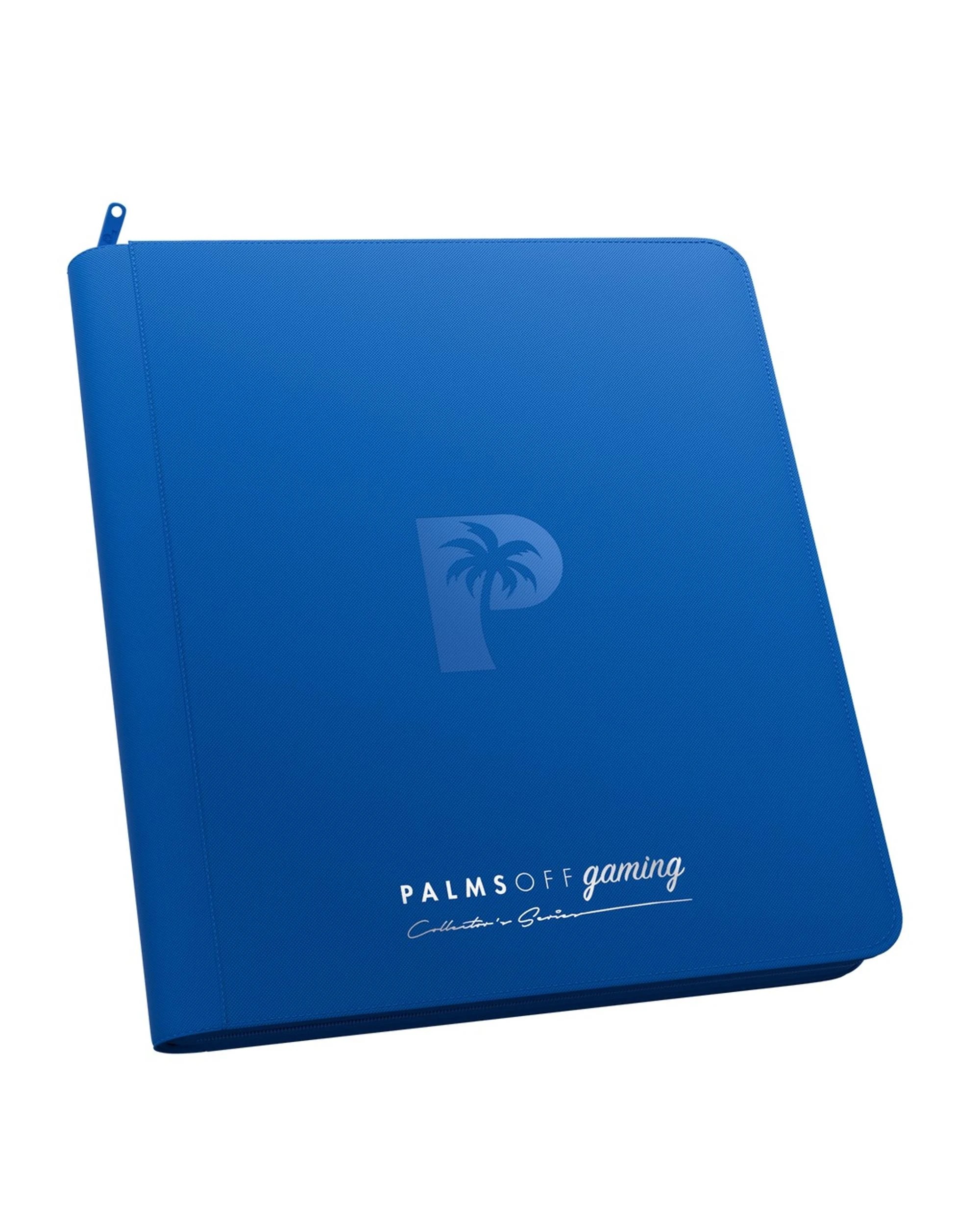 1 Palms Off Gaming Collector's Series 12 Pocket Zip Binder - Blue, 1 of 8