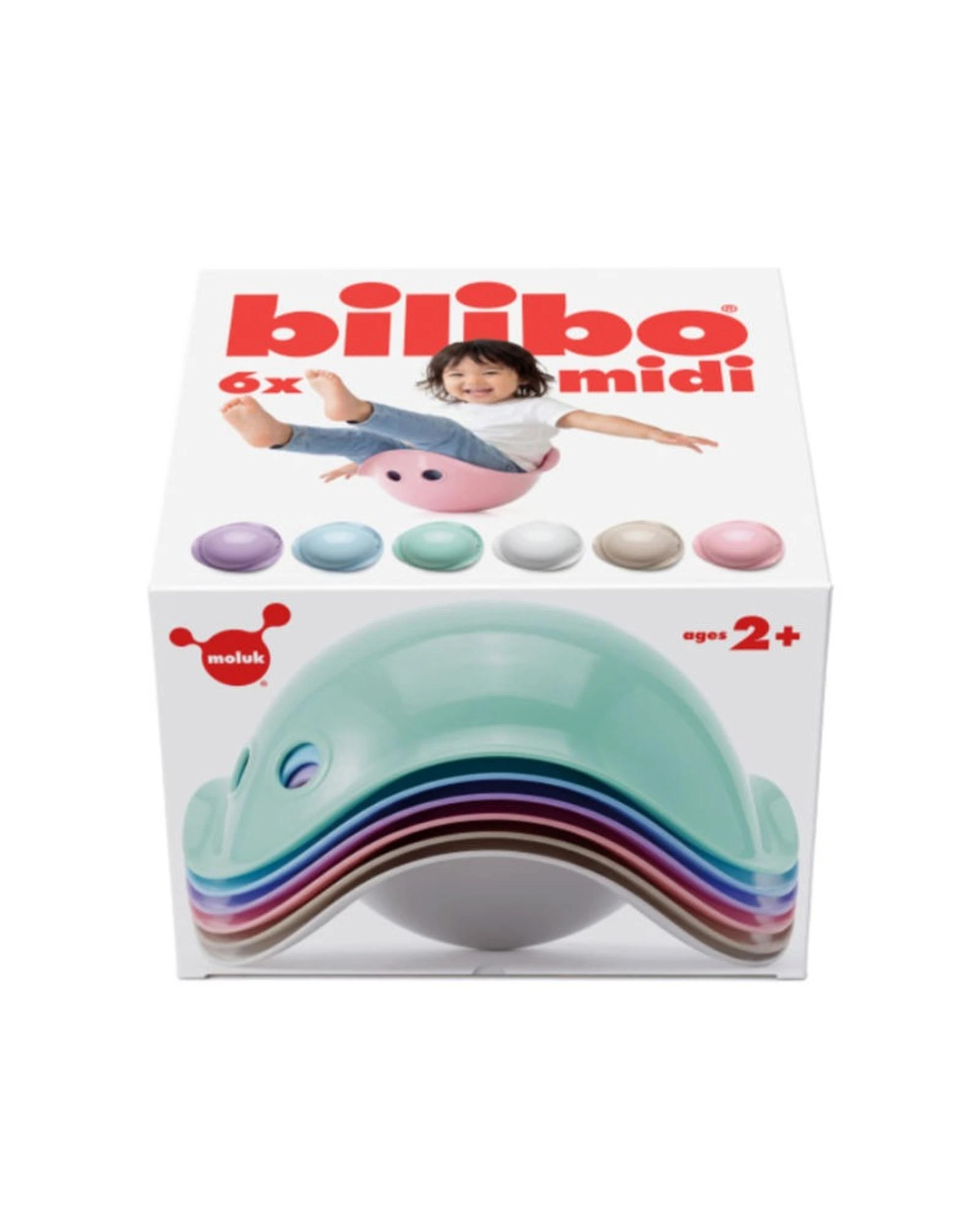 1 Moluk Bilibo Sensory Seat Midi Pastel 6 Pack Gift Box, 1 of 5