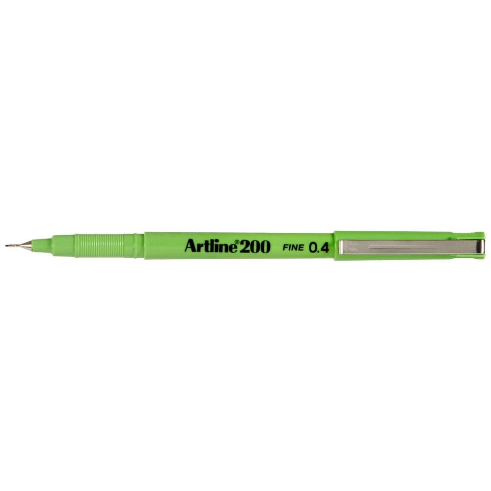1 Artline 200 Fineliner Pen Lime Green, 1 of 2