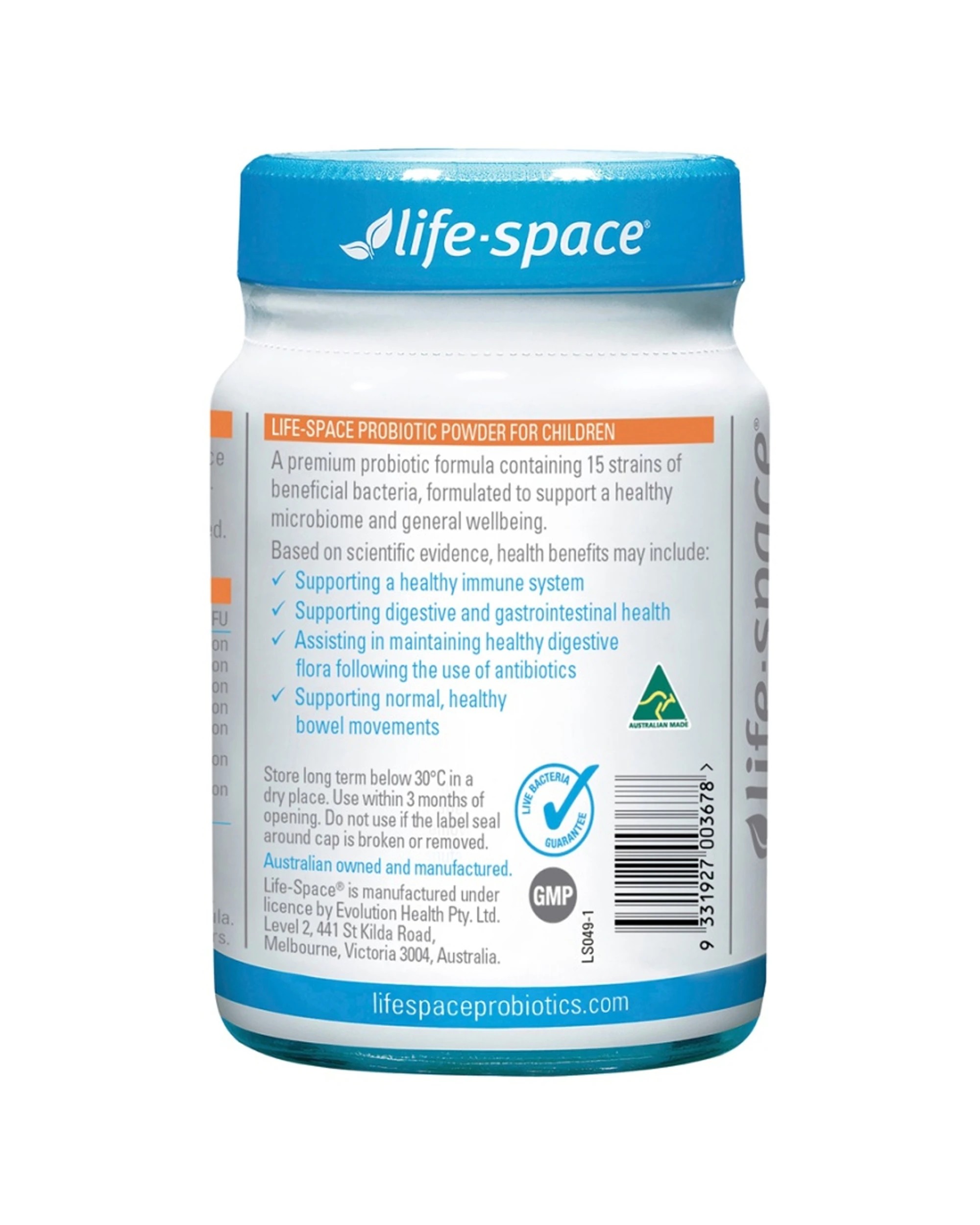 3 Life-Space Probiotic Powder For Children Multi-Strain Dietary Supplement 60g, 3 of 3