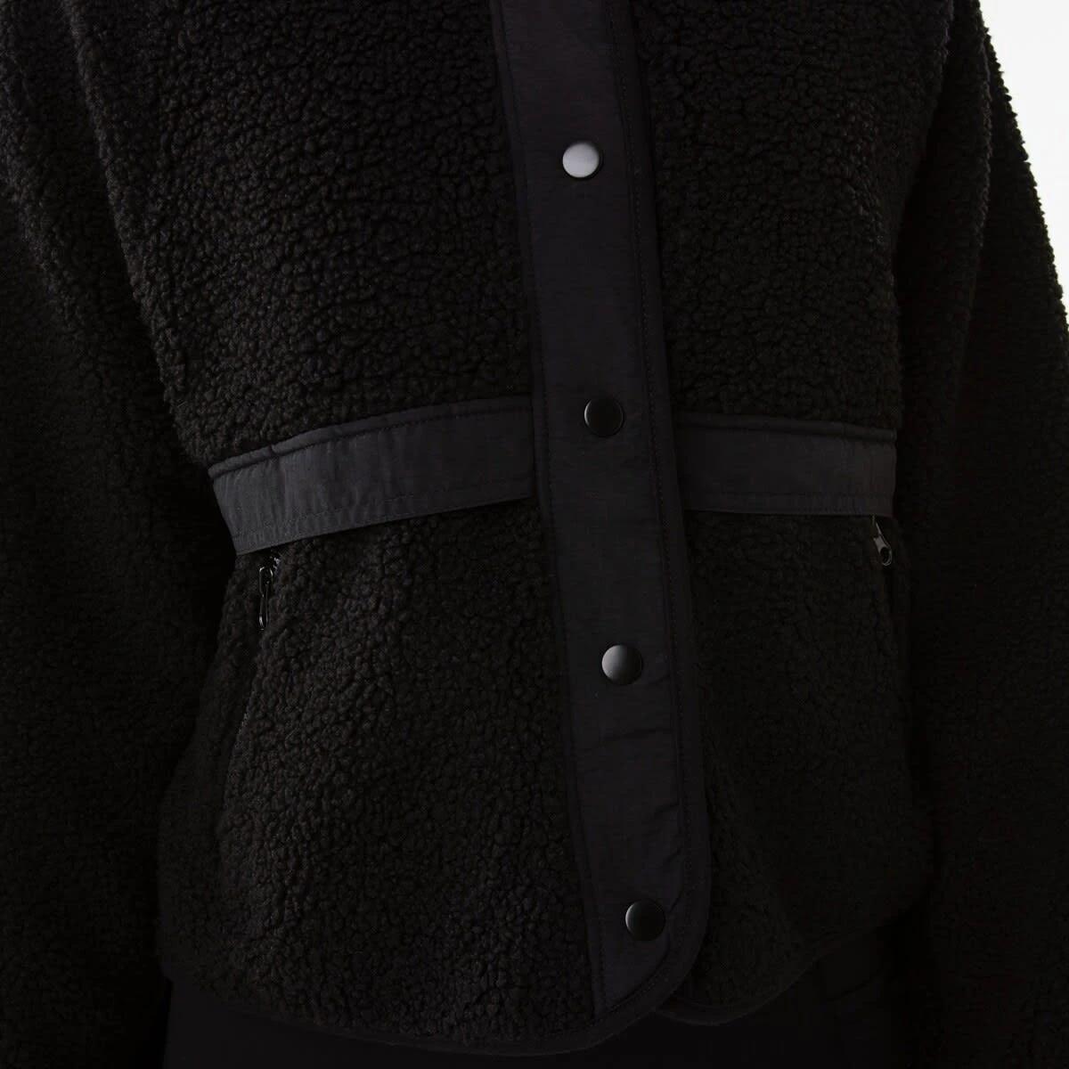 9 Active Womens Sherpa Patch Jacket Black, 9 of 9