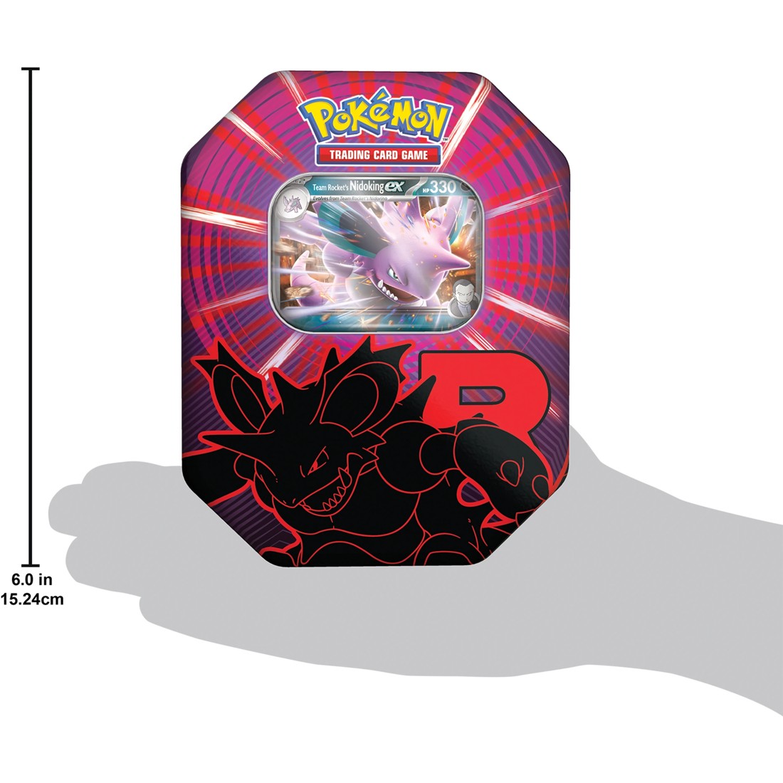 7 Pokemon Trading Card Game: Team Rocket Tin - Assorted, 7 of 8