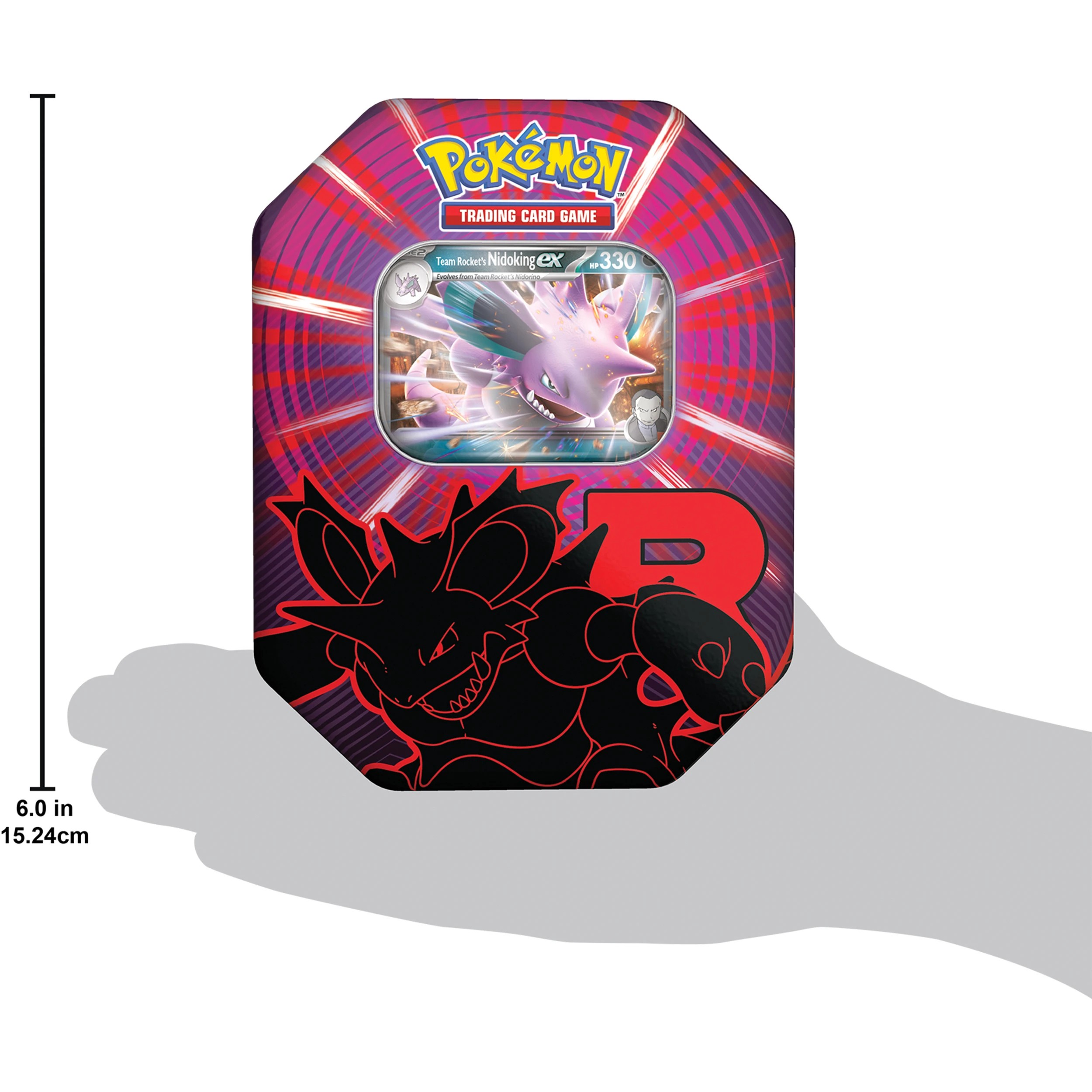 7 Pokemon Trading Card Game: Team Rocket Tin - Assorted, 7 of 8