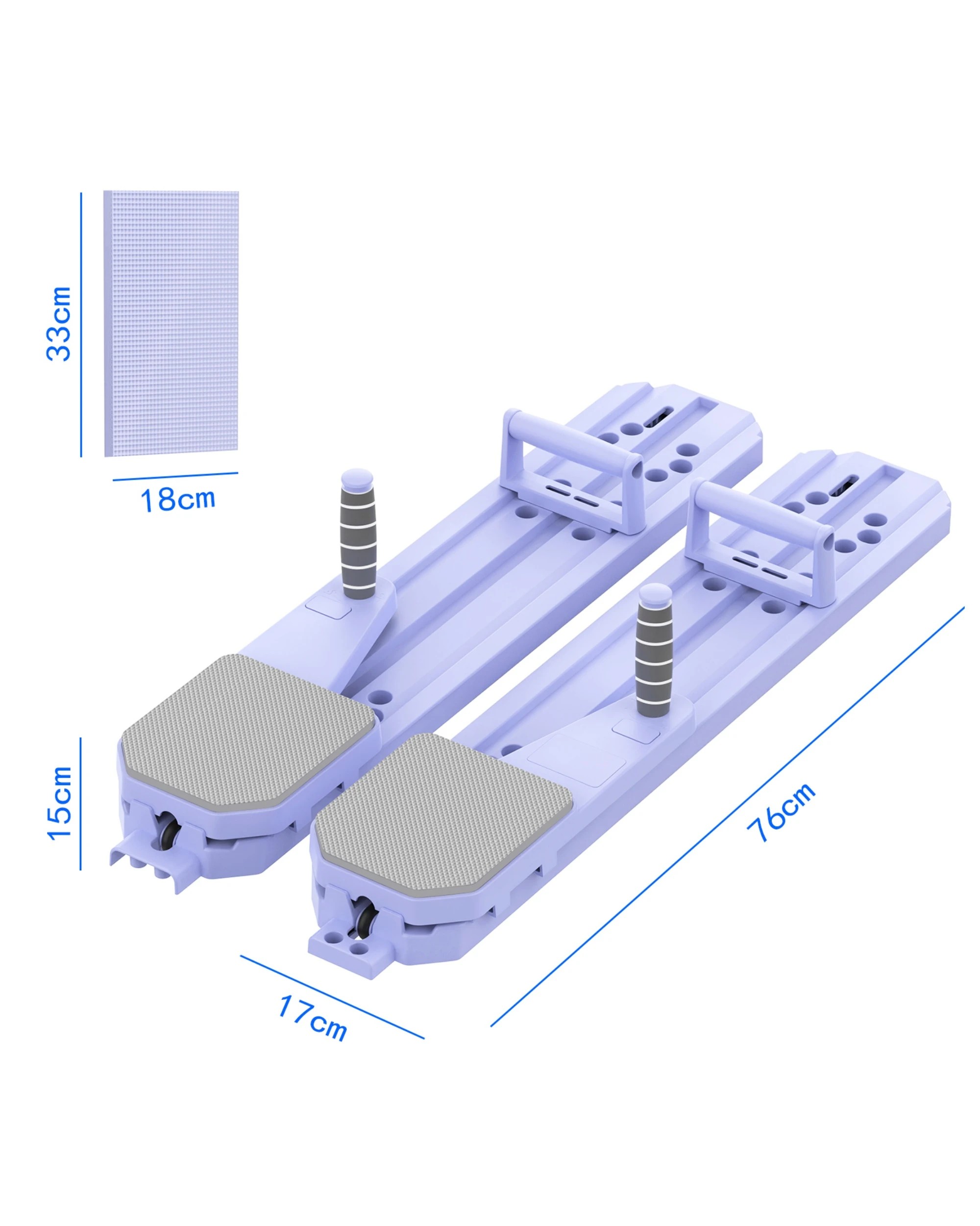6 Advwin Pilates Board Detachable Abdominal Exercise Machine Purple, 6 of 6