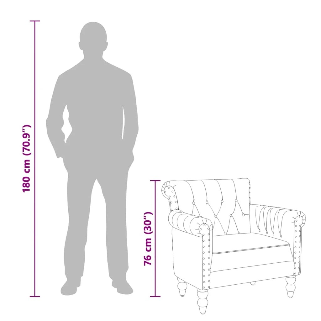 8 vidaXL Chair Leather - Brown, 8 of 8