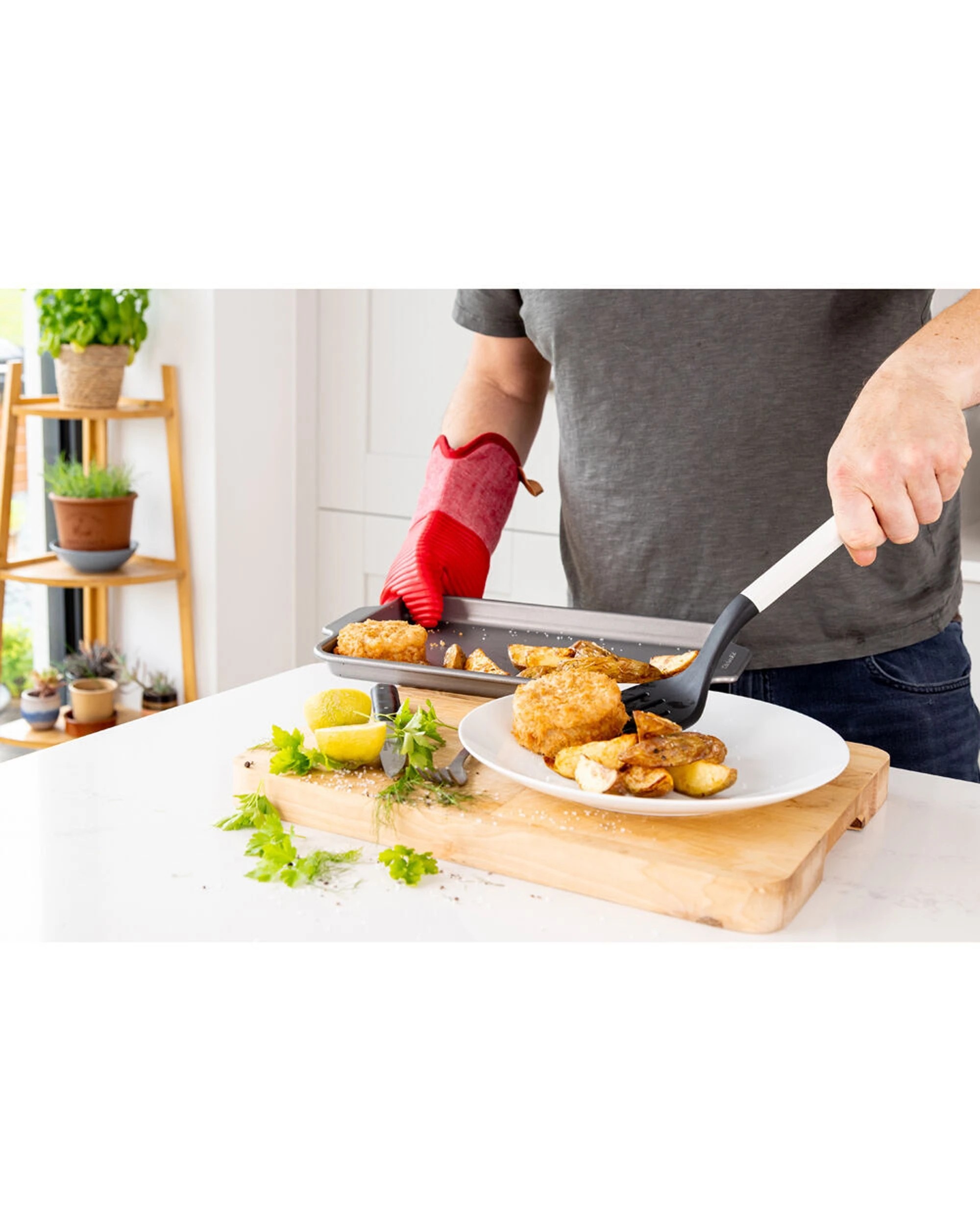 4 KitchenAid Classic Slotted Nylon Turner 2PK Heat Resistant Ergonomic Handle - Multi, 4 of 6