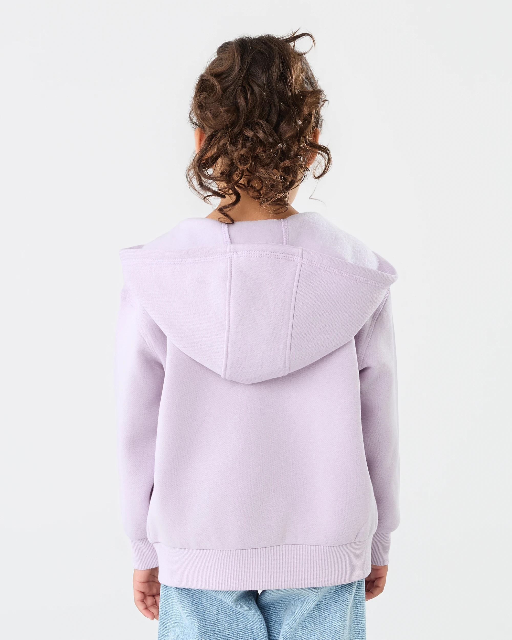 2 Zip Through Hoodie Pur Orchid, 2 of 7