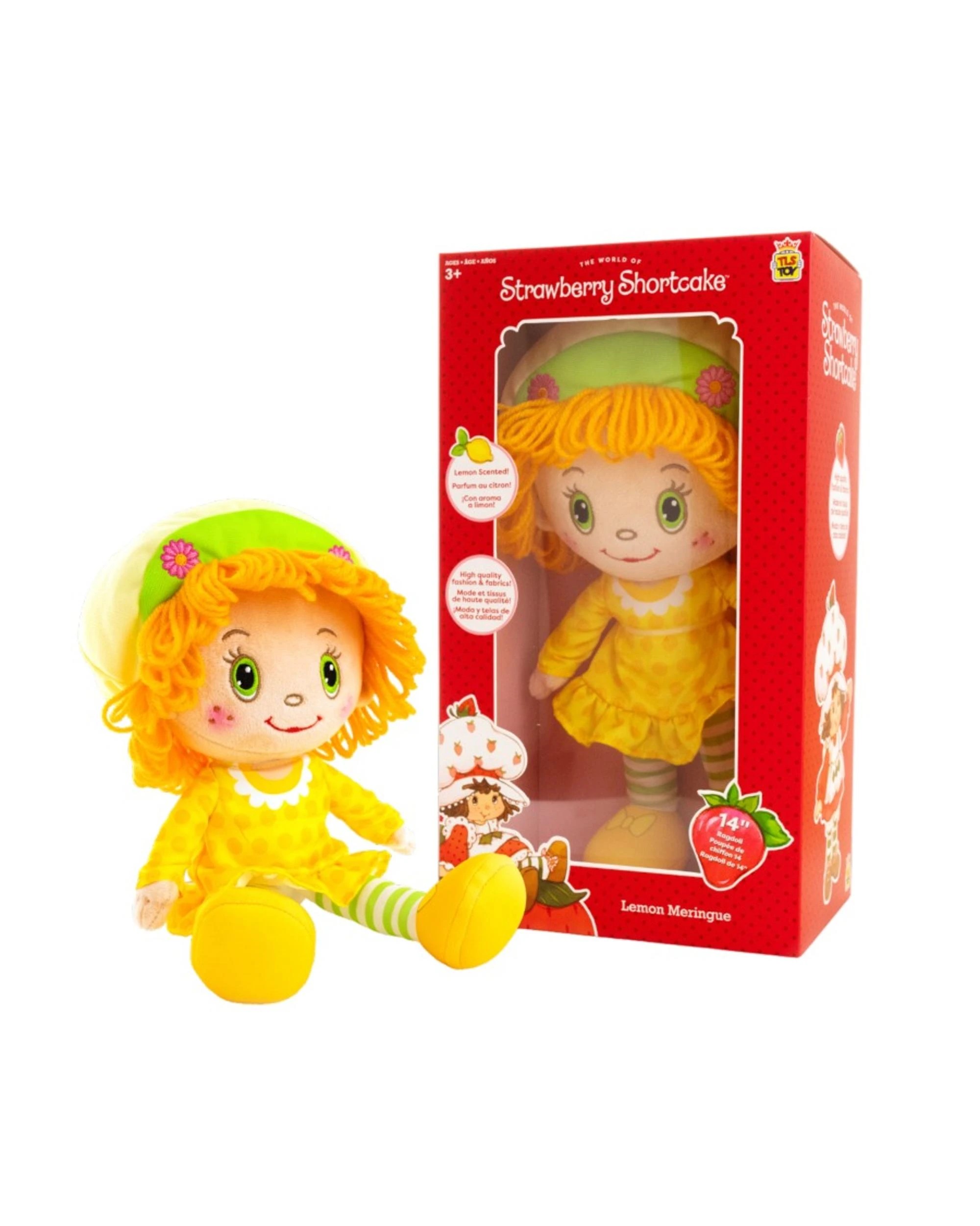 1 Strawberry Shortcake Lemon Meringue 14 inch Ragdoll Plush, 1 of 9