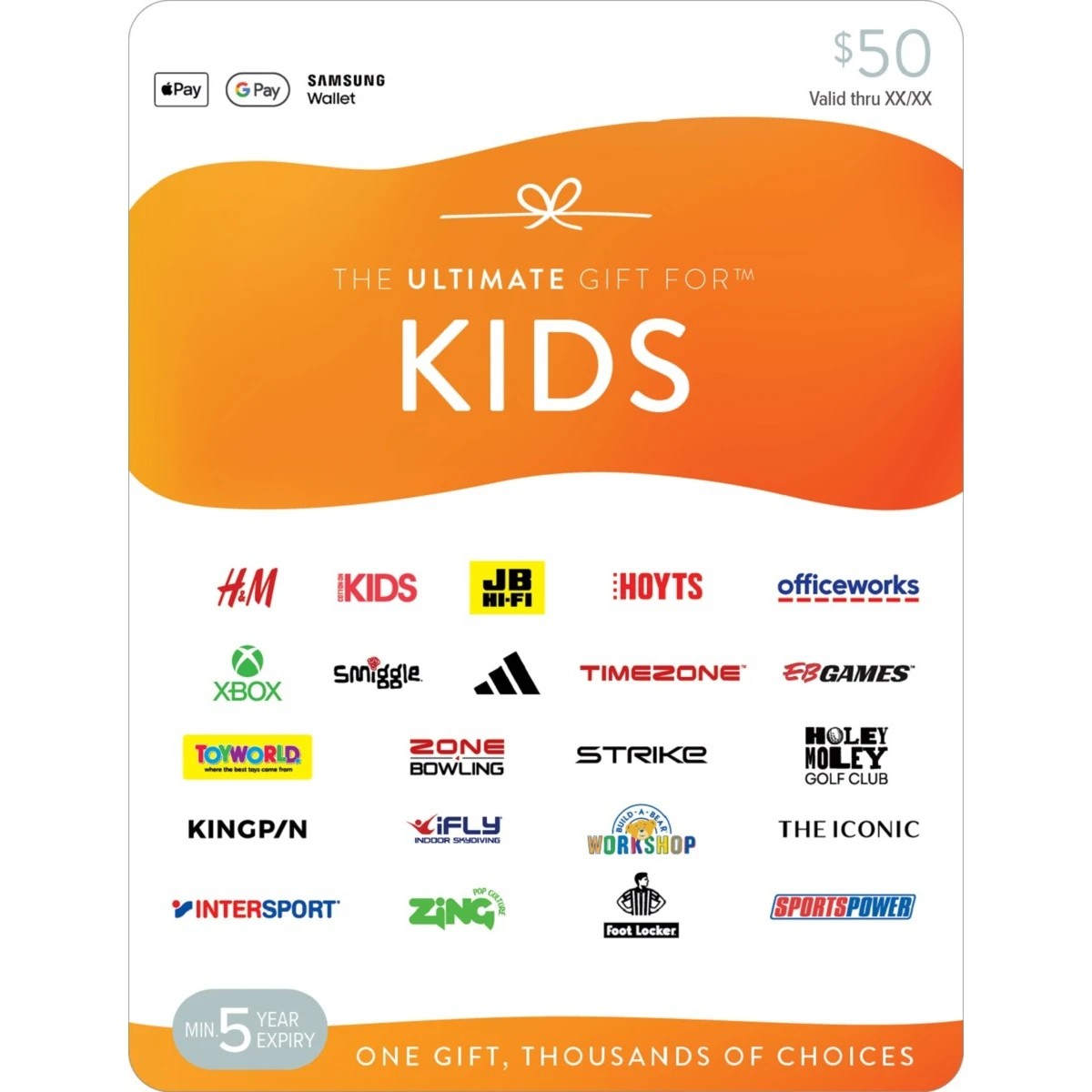 1 The Ultimate Gift for Kids $50 Gift Card